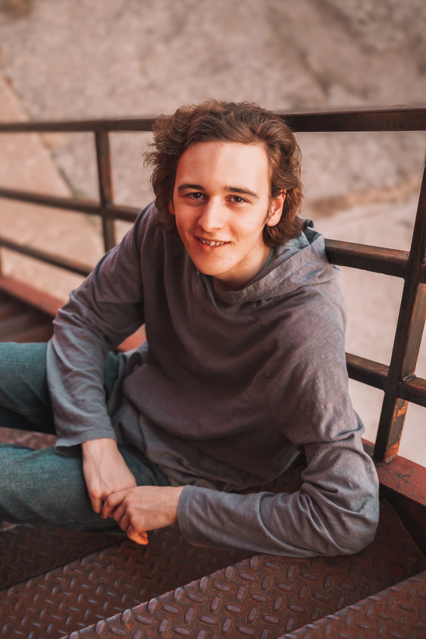 Summer senior photos boy Topeka KS Kansas