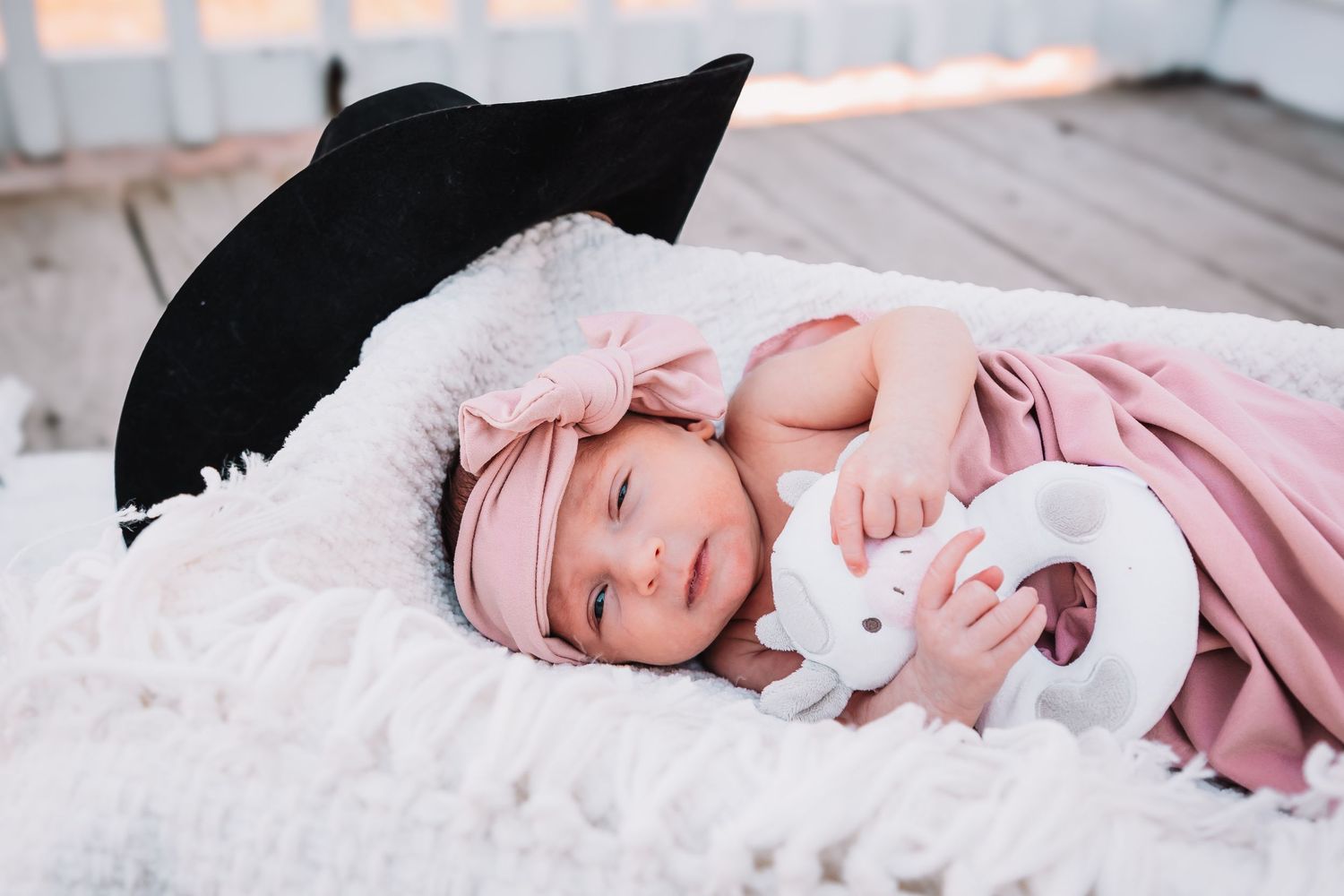 Newborn girl photos Topeka KS Ward Meade Park, Old Prairie Town
