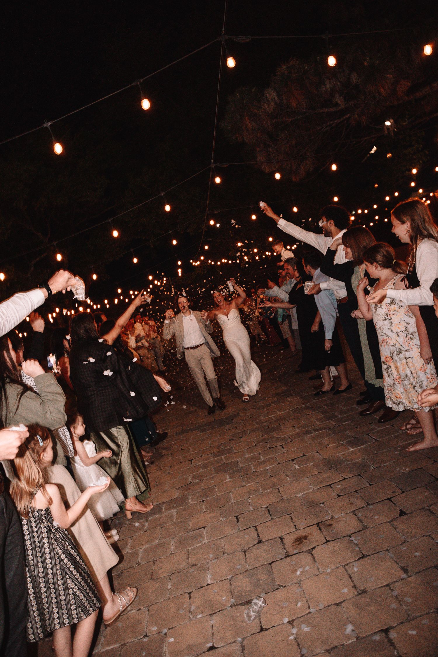 Wedding Photo Grand Exit  Topeka, KS at the Foundry