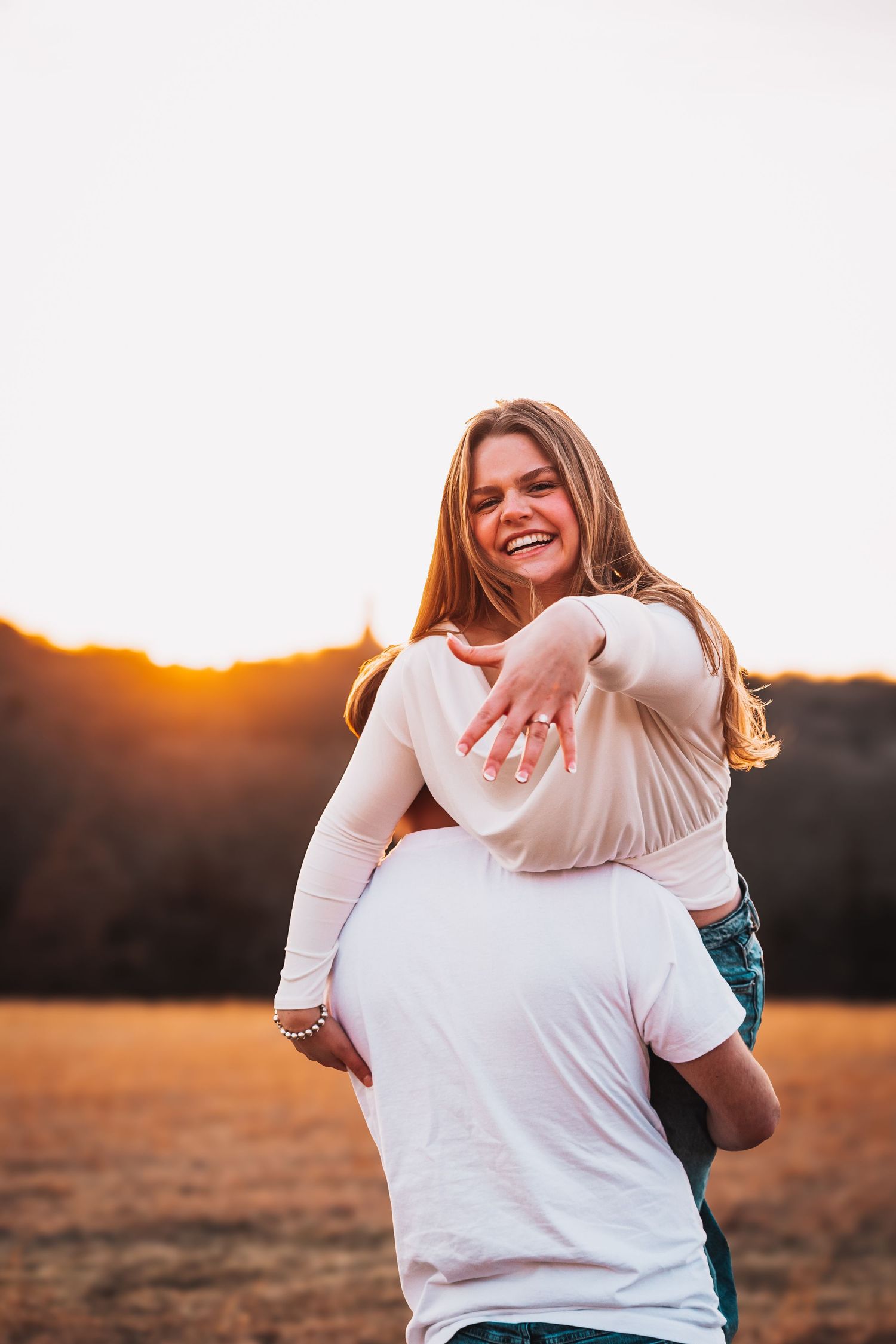 Surprise proposal photos Topeka KS Cedar Crest  engagement photos