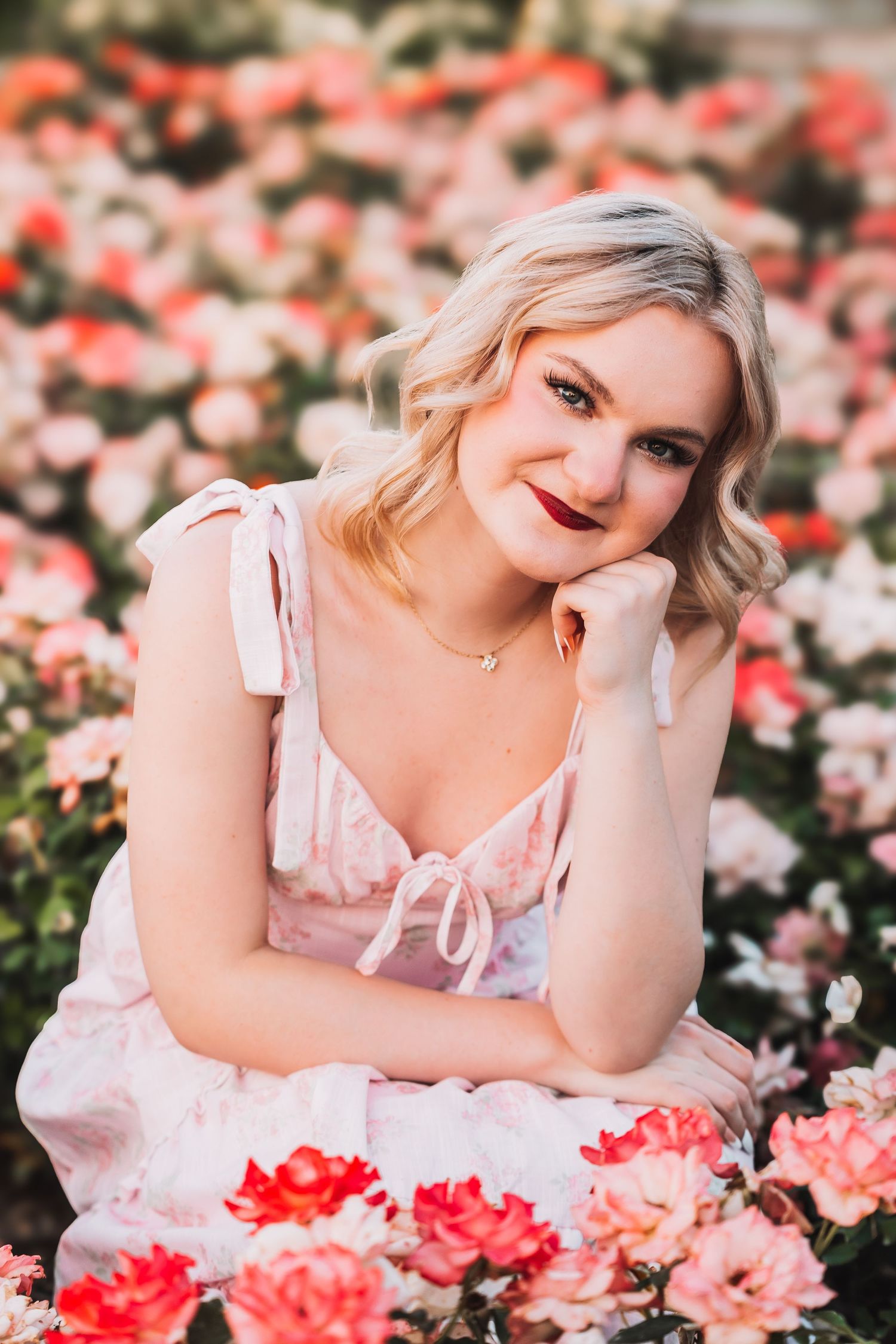 Senior Photo Reinisch Rose Garden Topeka, KS Abeni Rene Photography