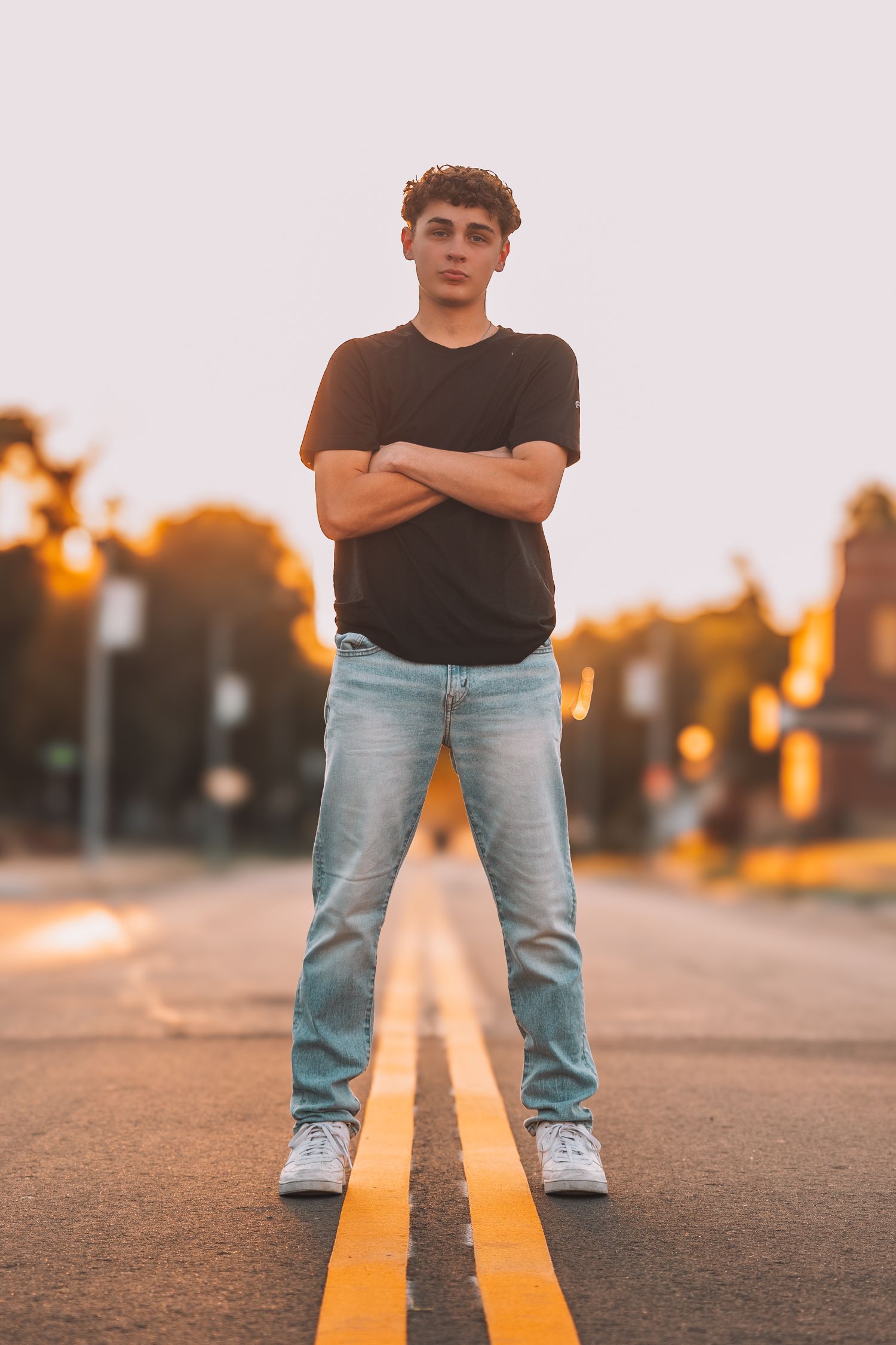 Summer senior photos boy Topeka KS Kansas