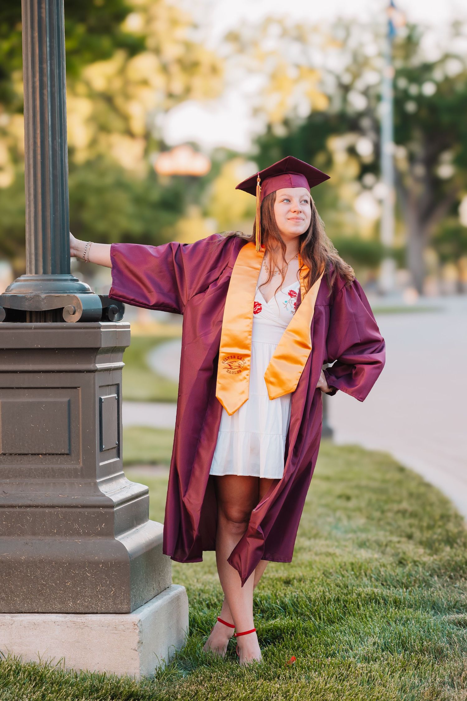 Cap and Gown Graduate Photos Topeka KS Kansas Capitol