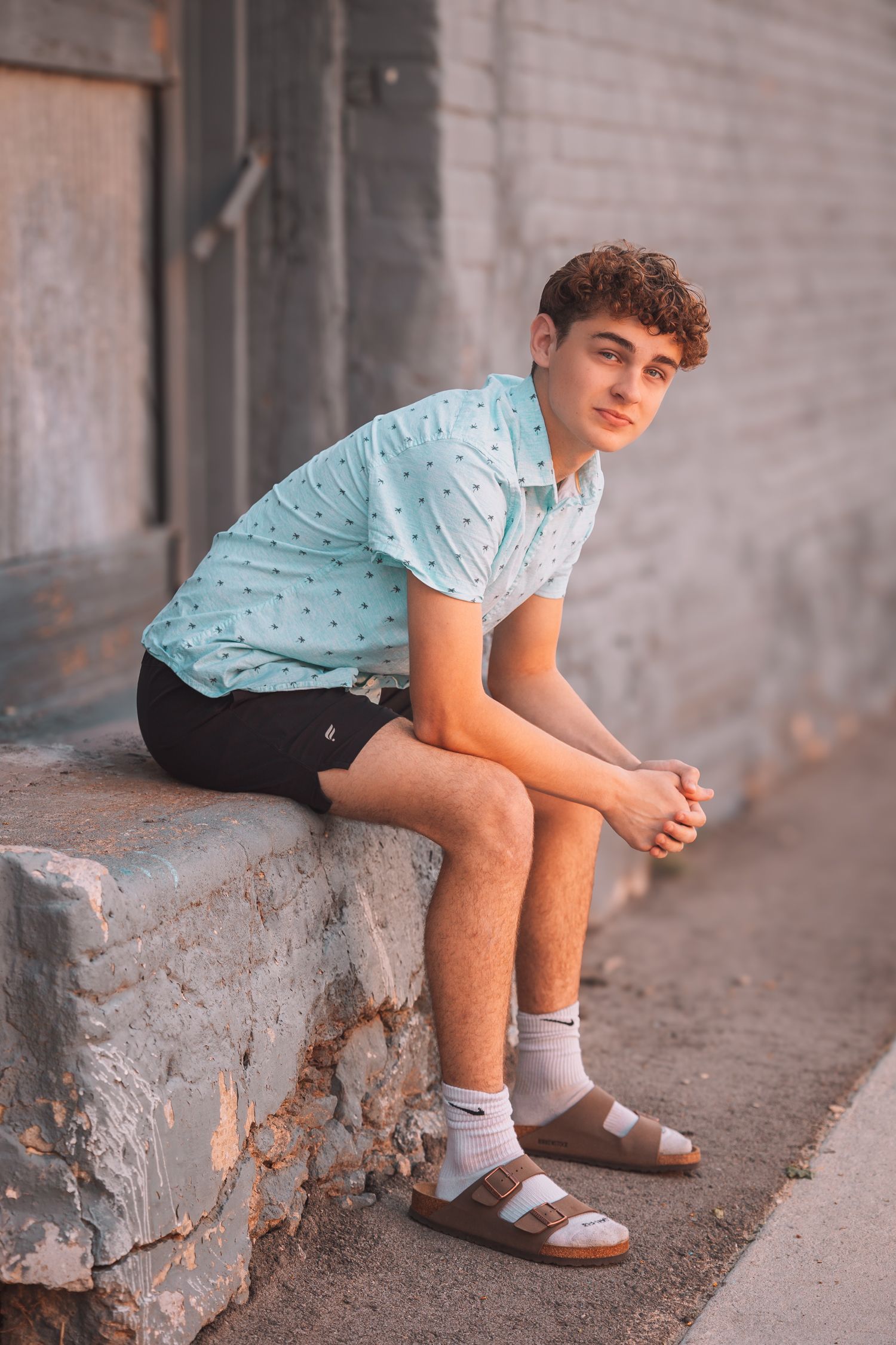 Summer senior photos boy Topeka KS Kansas