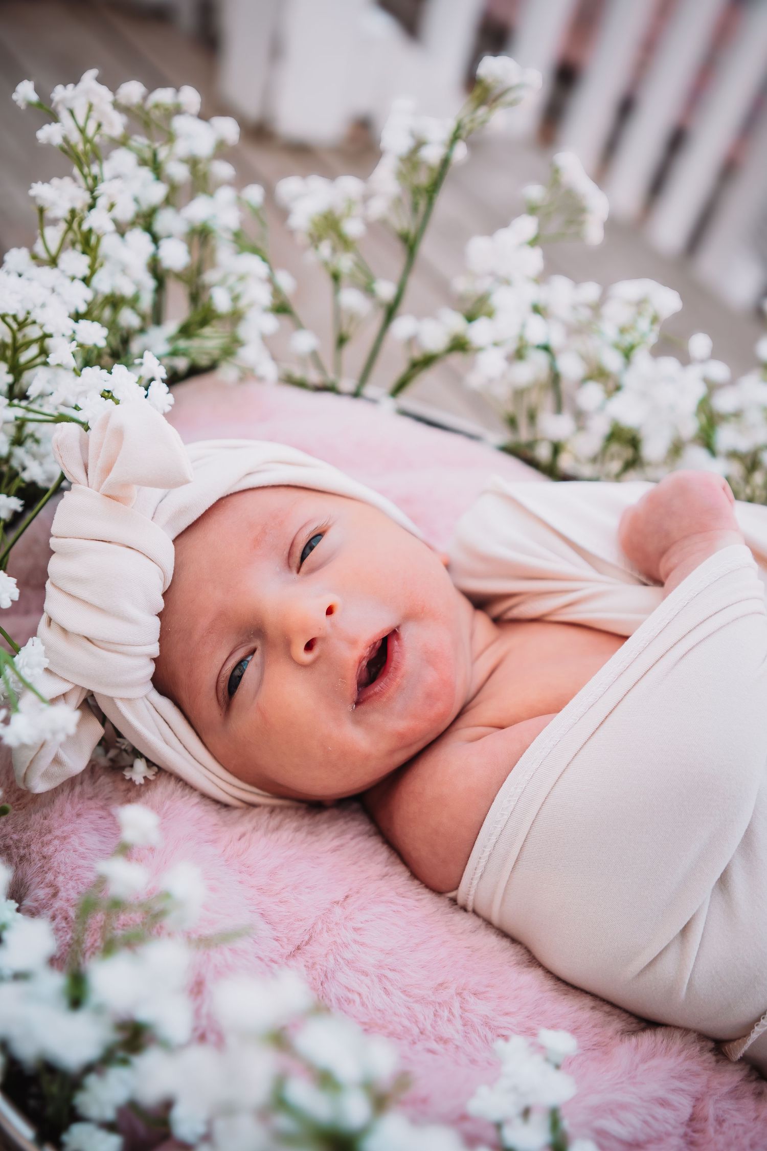 Newborn girl photos Topeka KS Ward Meade Park, Old Prairie Town