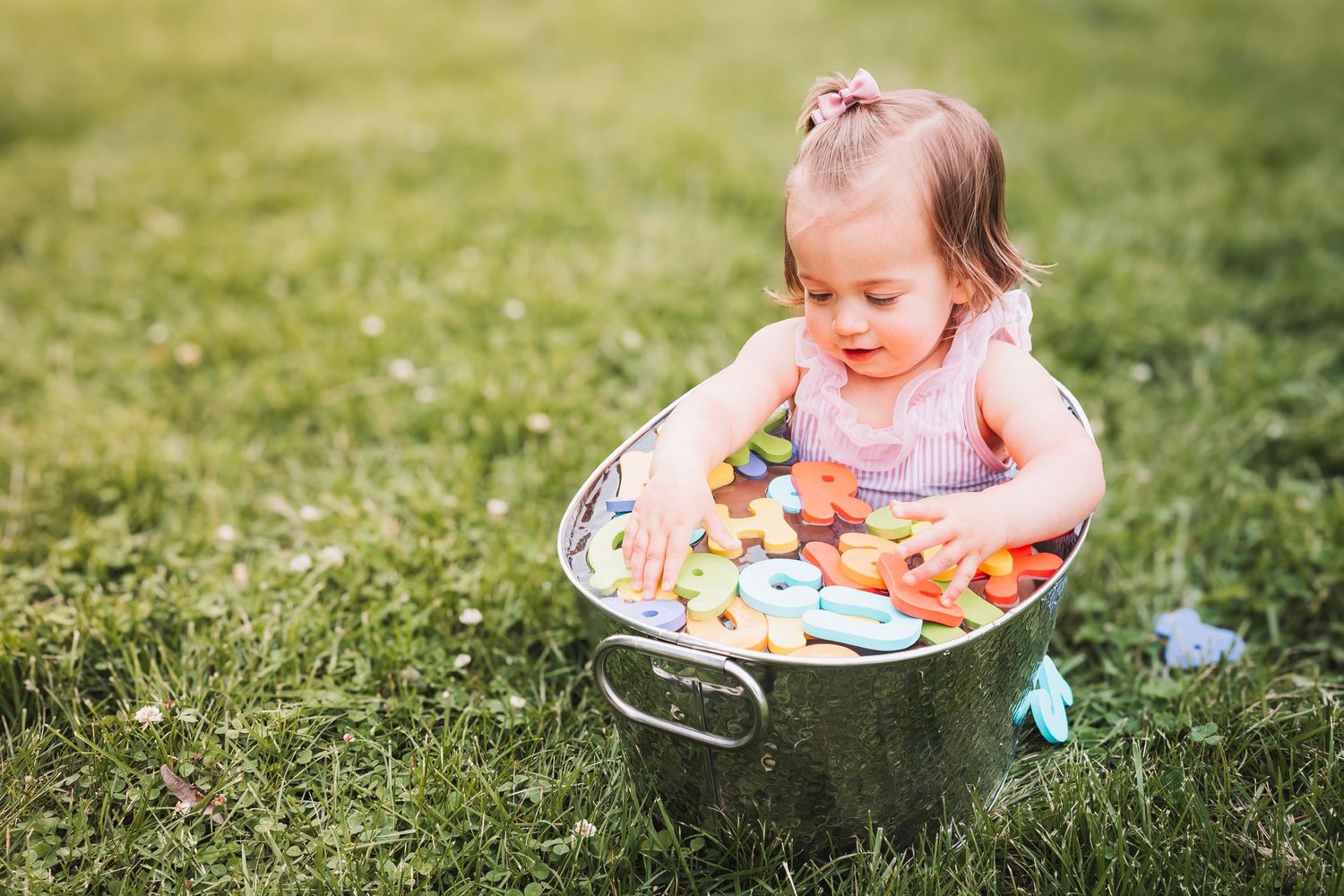 Toddler Bath Alphabet Topeka KS Abeni Rene Photography Ward Meade Park