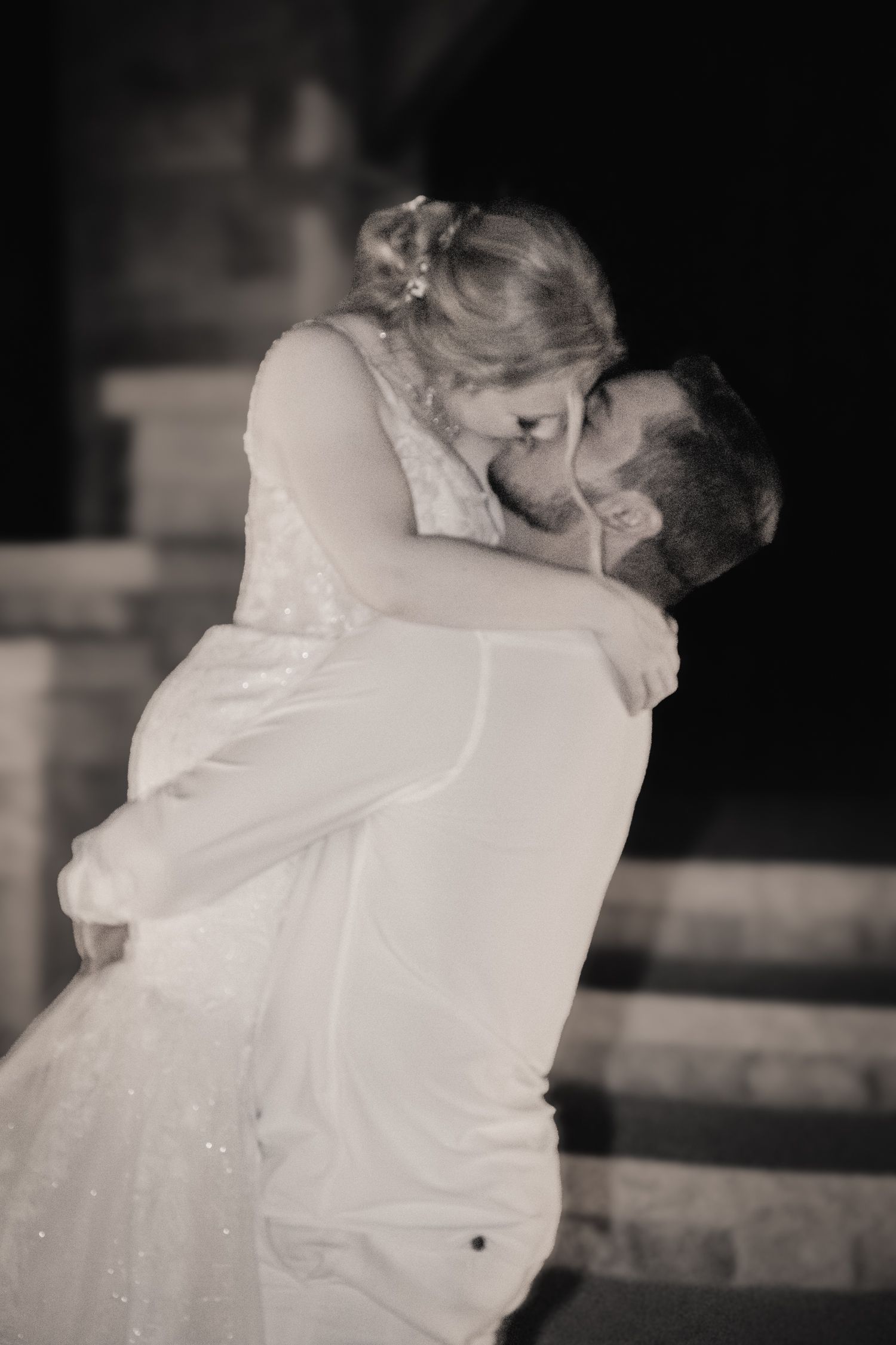 Romantic Wedding Photos - Bride and Groom, The Brownstone
