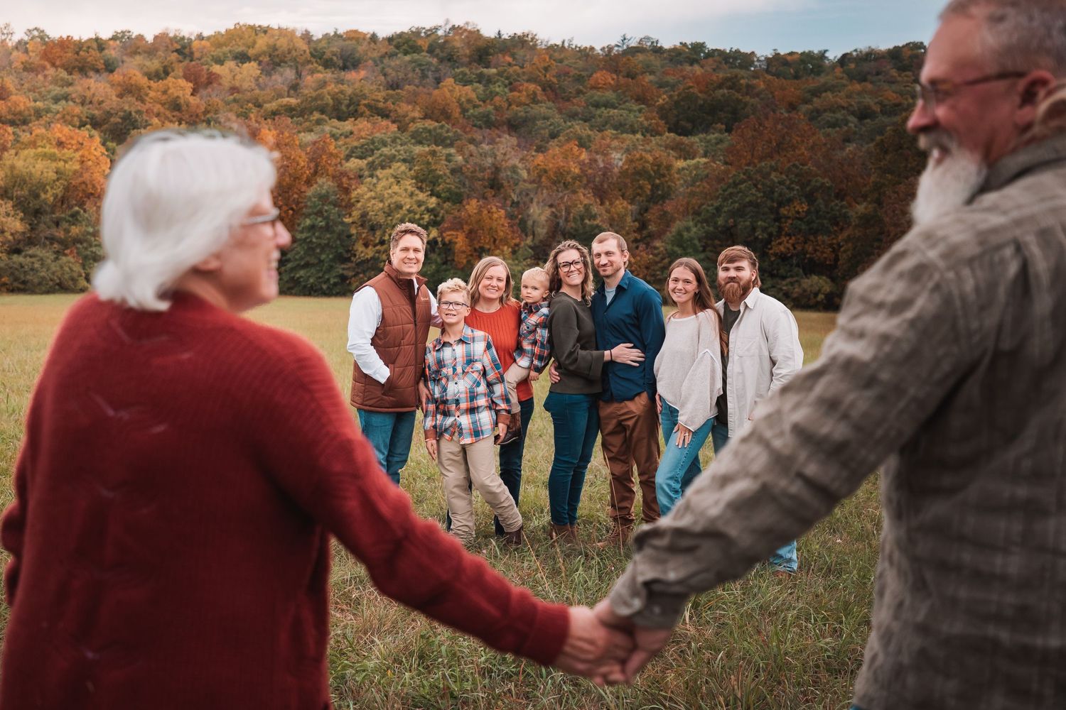 Family photo fall Cedar Crest Topeka KS