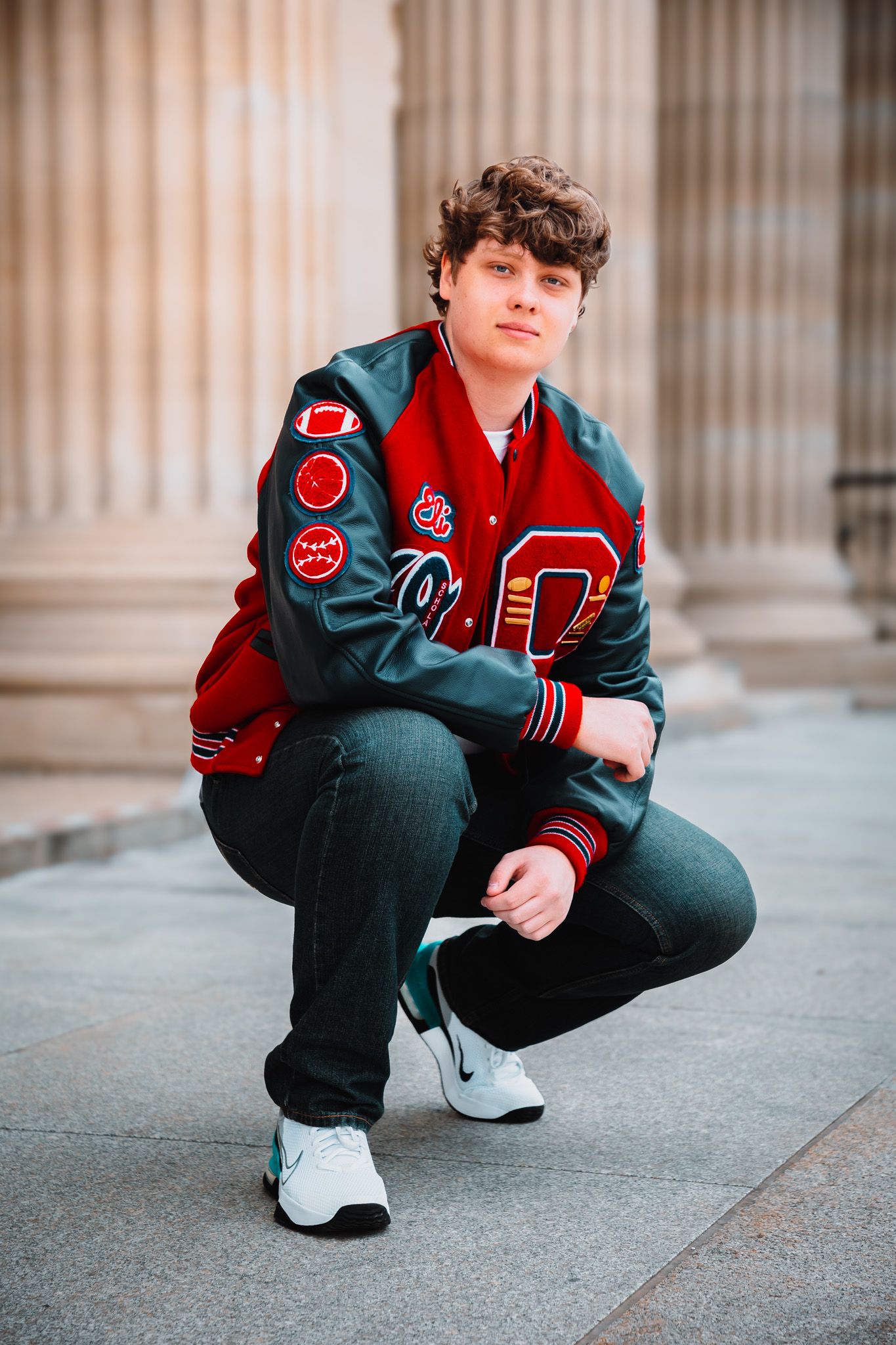 Summer senior photos boy Topeka KS Kansas