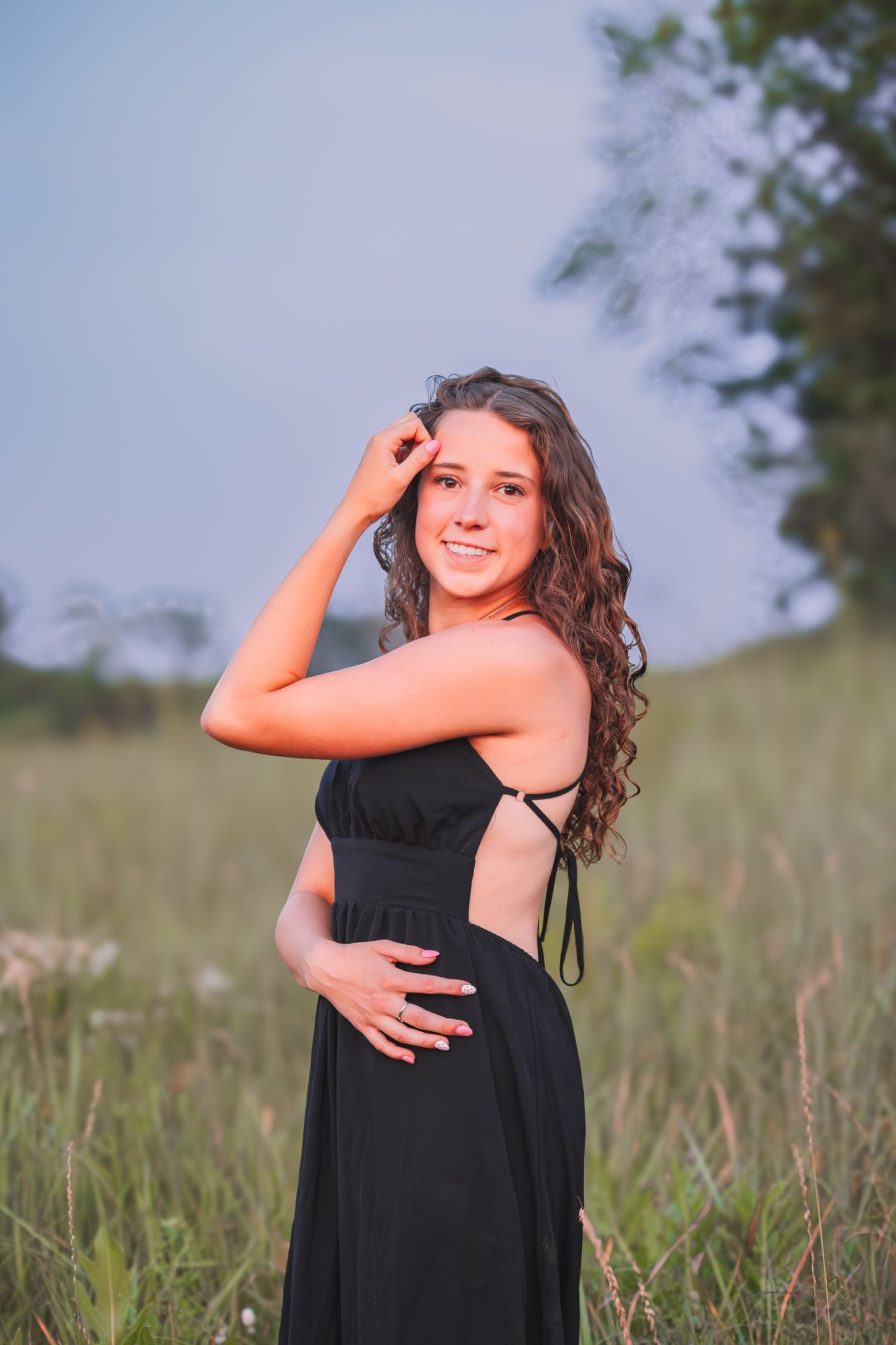 Summer senior photos girl country Topeka KS Kansas