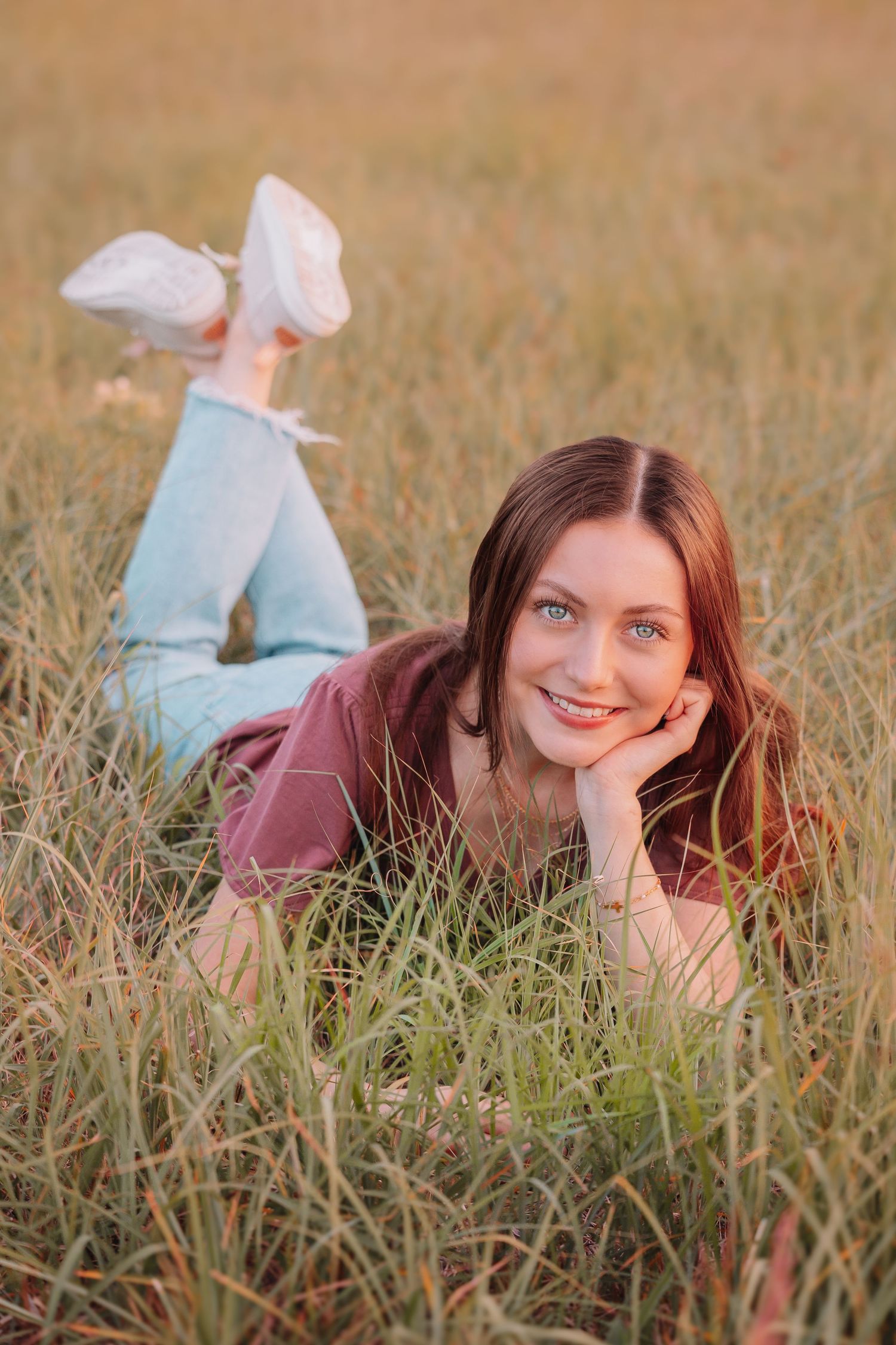 Senior Photos girl Cedar Crest Summer Topeka KS Kansas