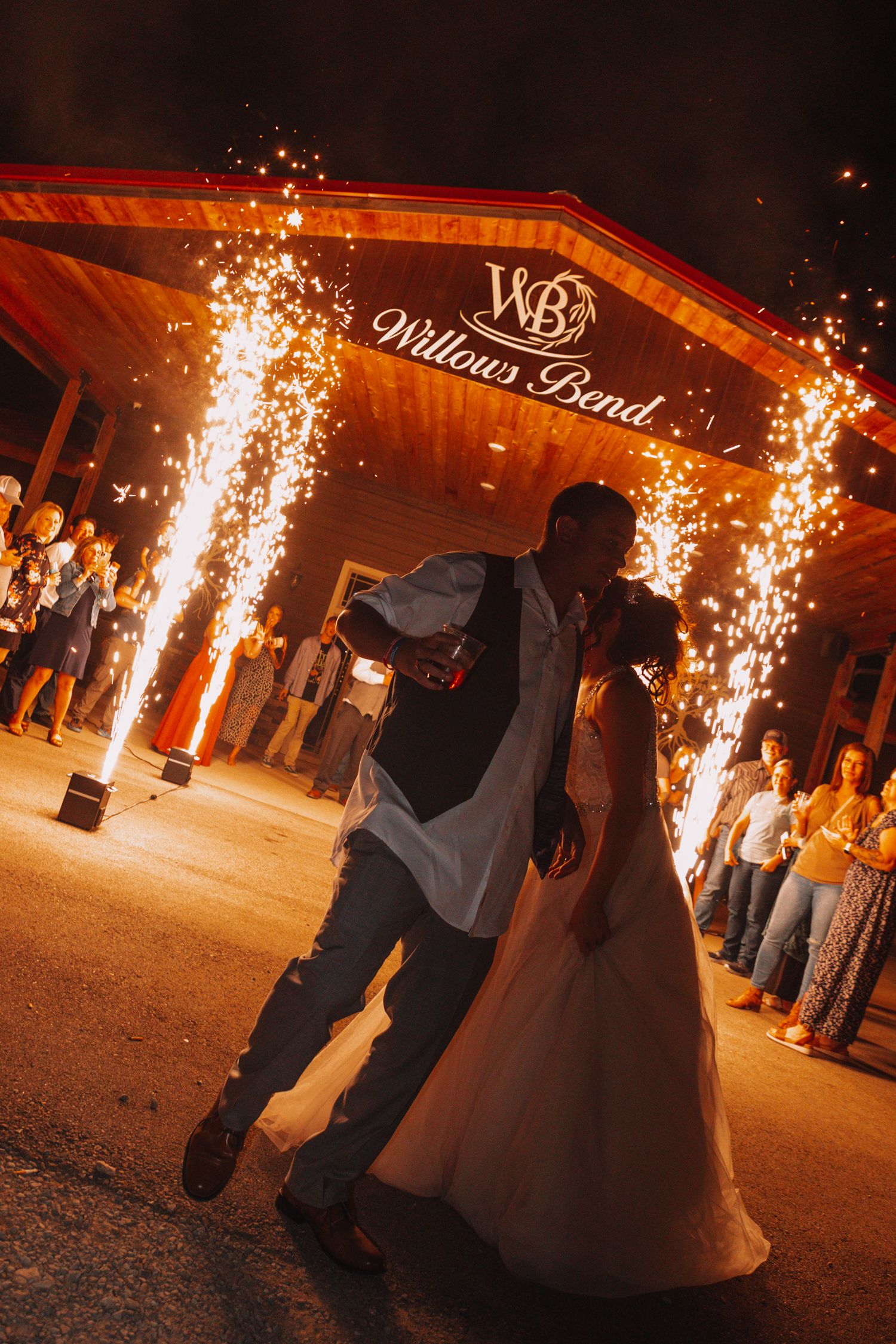 Wedding Photo Grand Exit  Willow's Bend