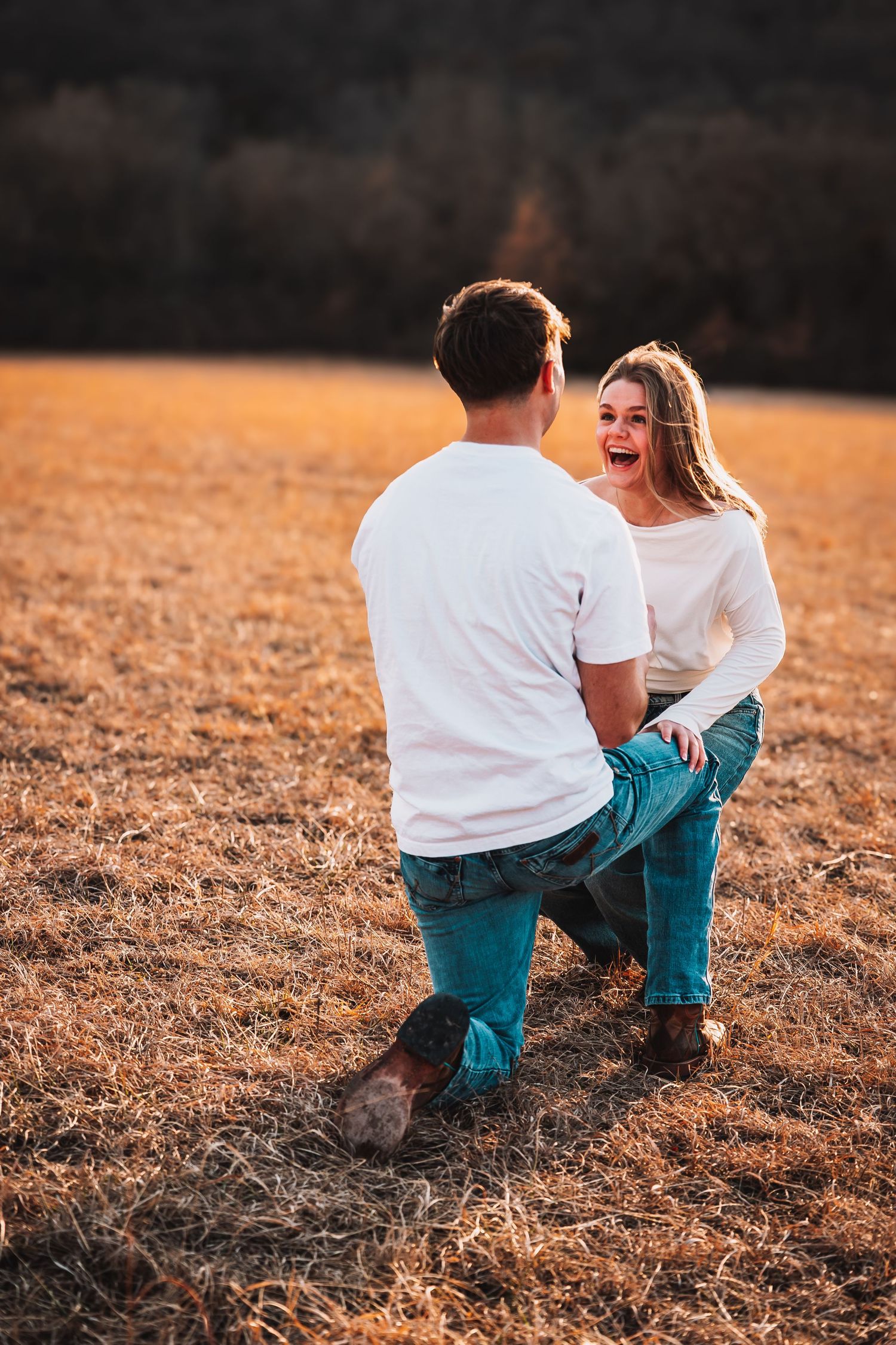 Surprise proposal photos Topeka KS Cedar Crest