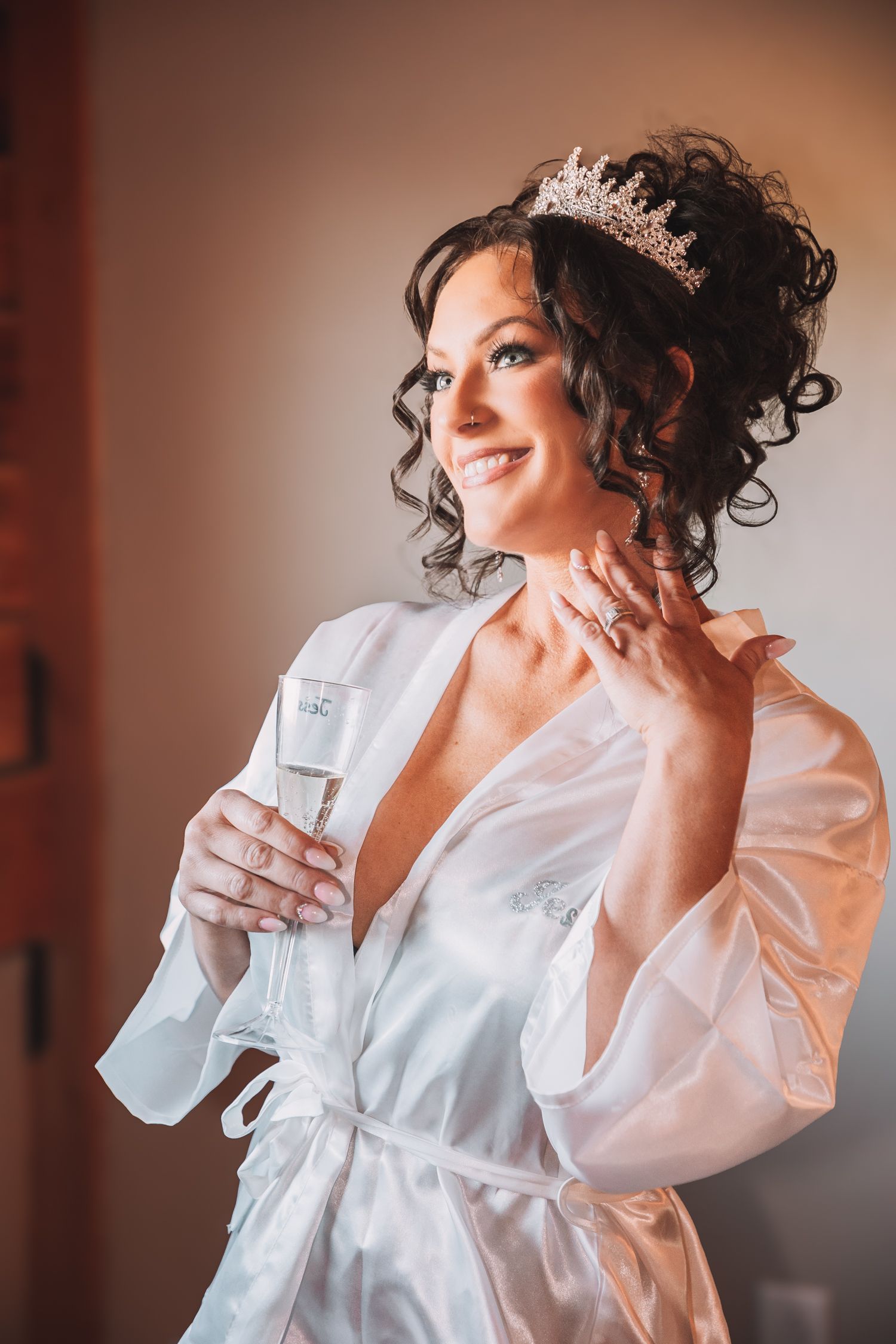 Bridal Portrait - Getting Ready Photos for Wedding in Kansas.