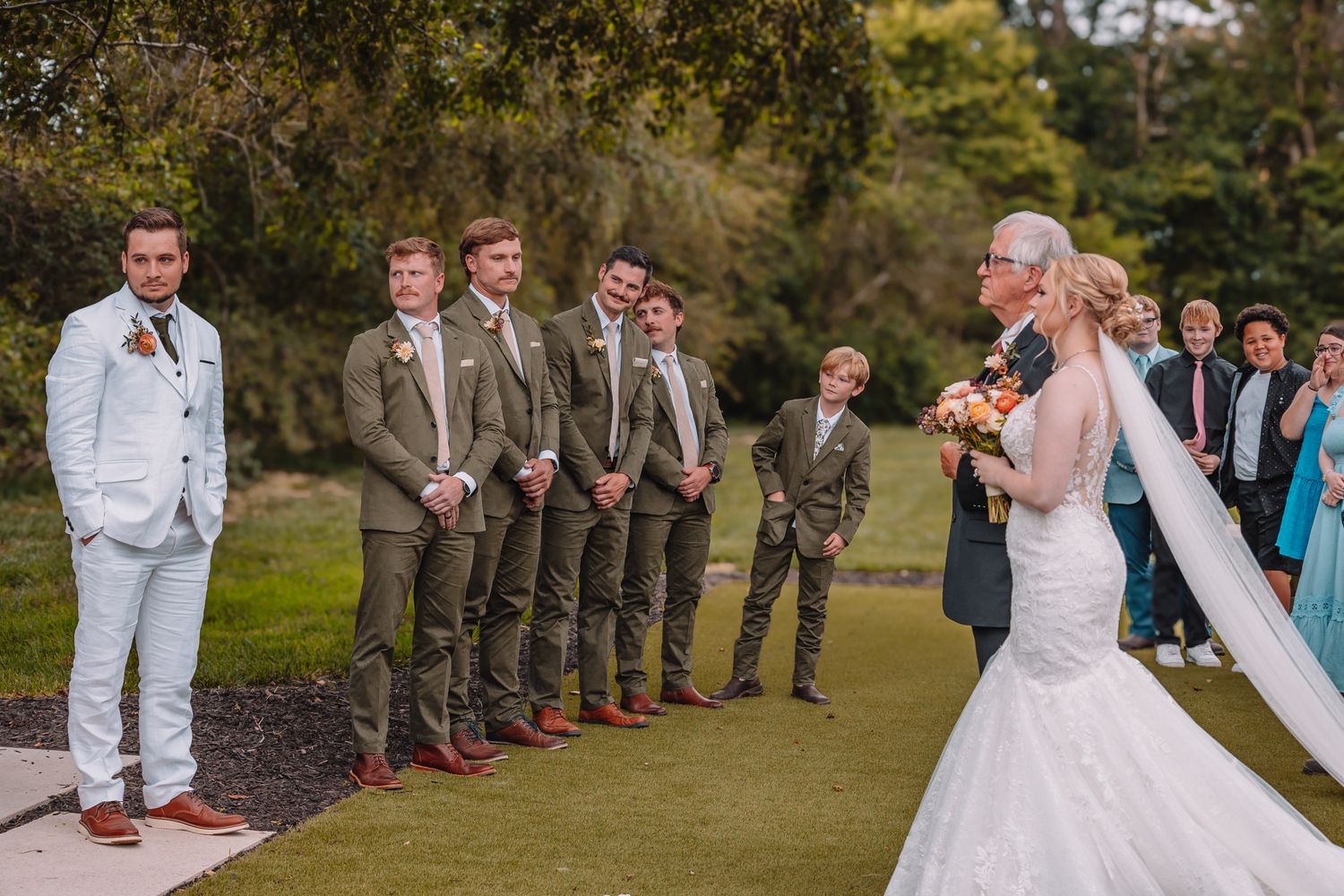 Wedding Ceremony in Kansas at the Brownstone.