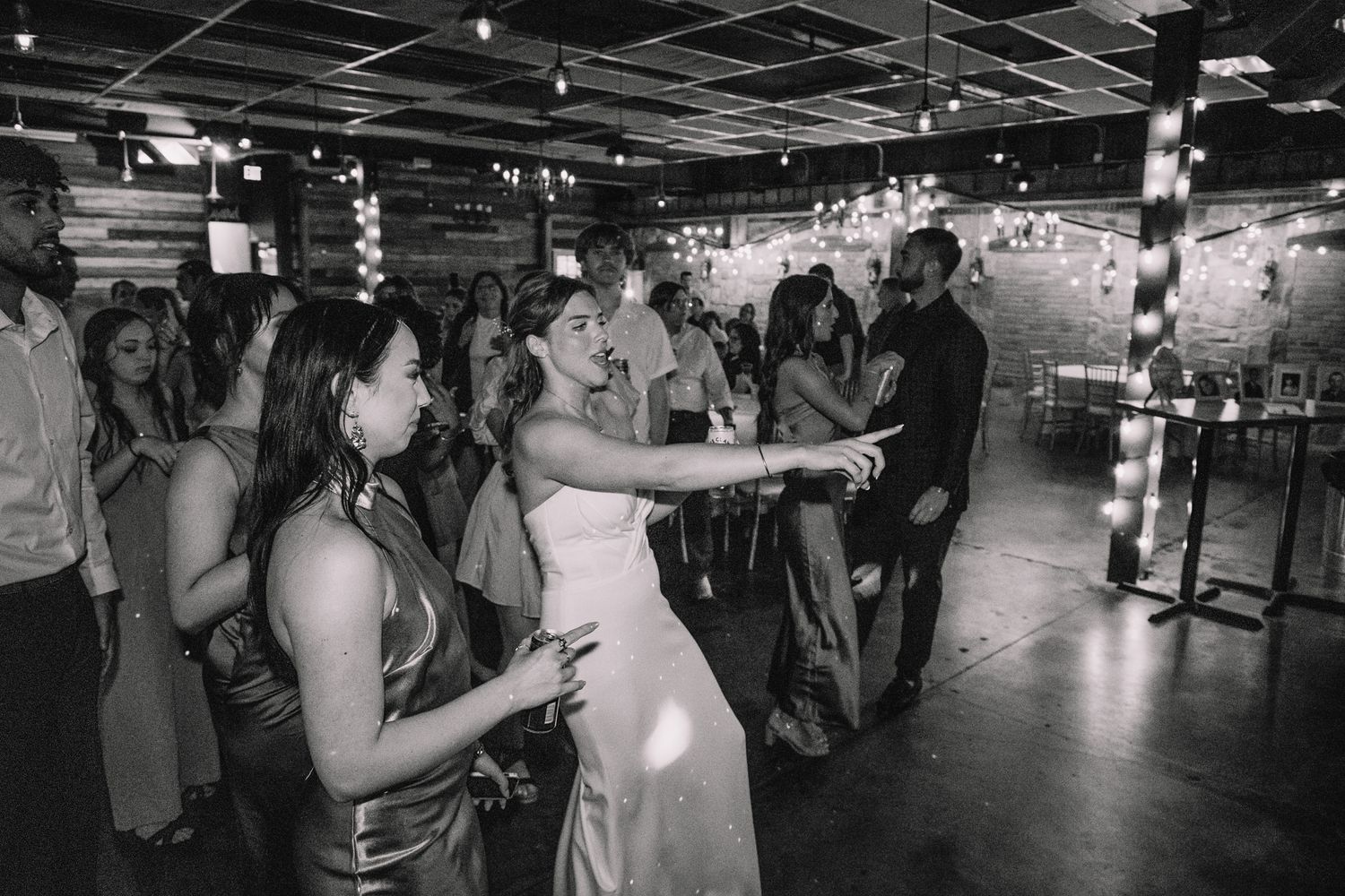 Wedding Reception party. Topeka, KS  at The Foundry