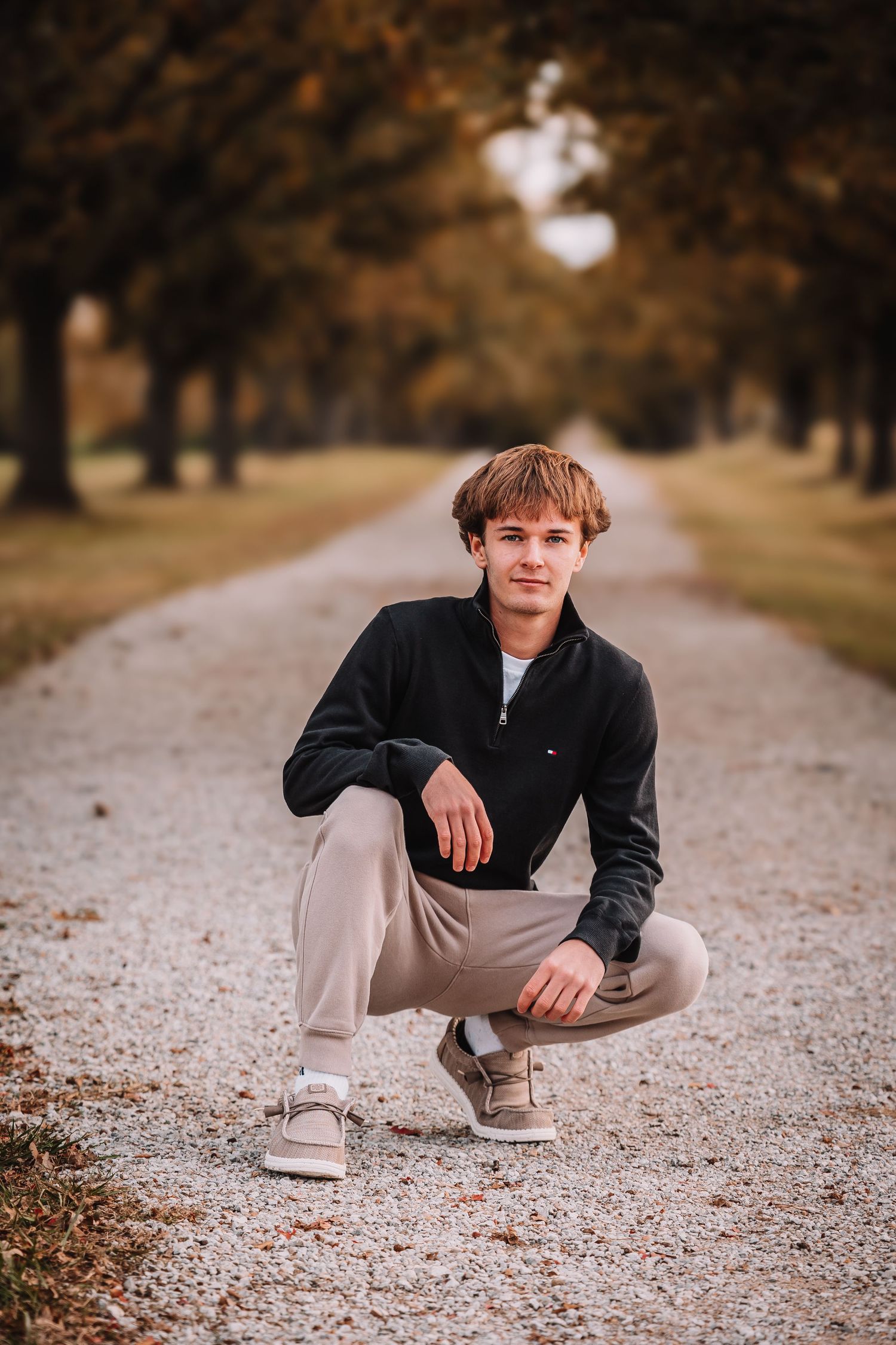 Senior Photo boy Topeka KS Cedar Crest fall