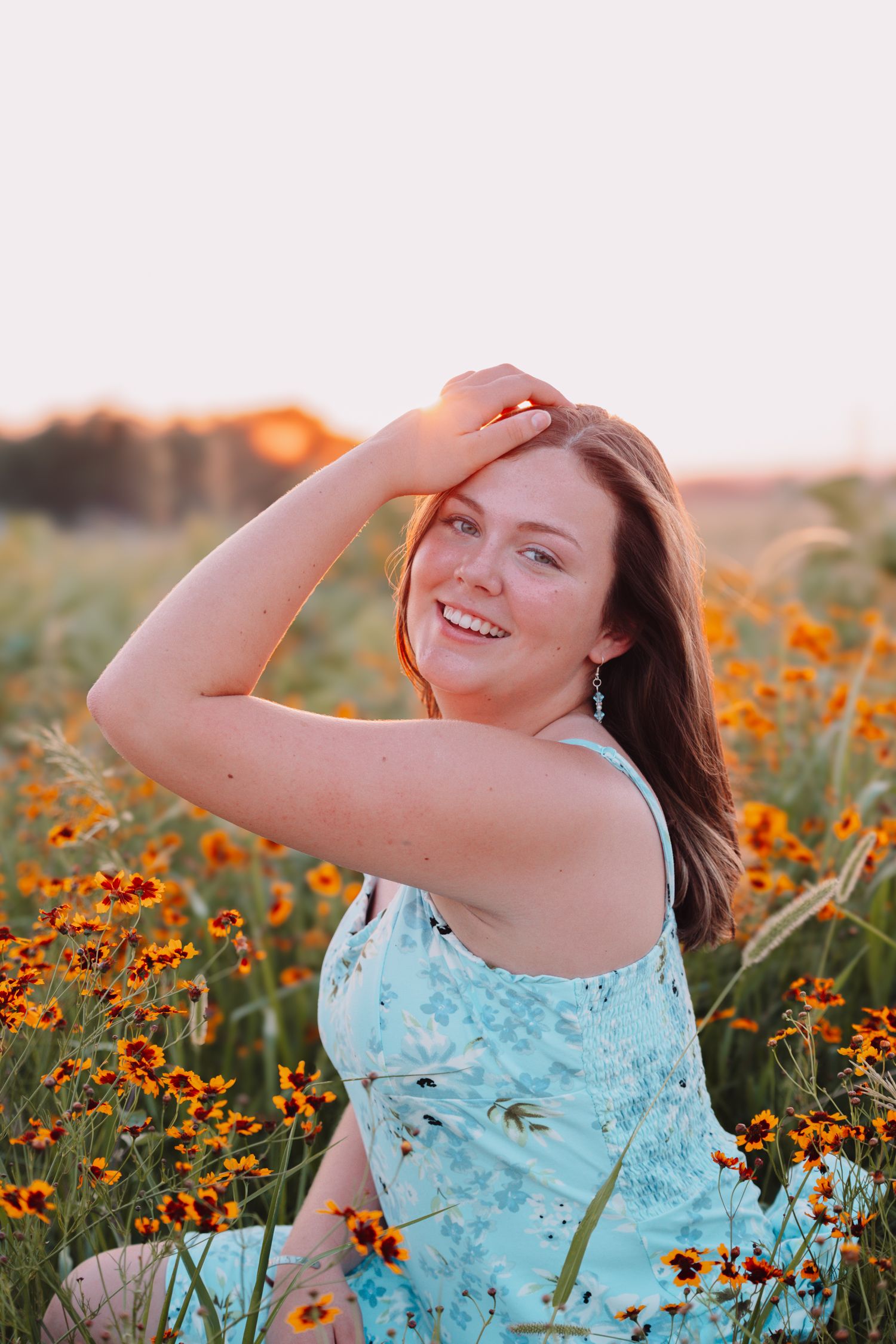 Silver Lake Graduate Photos Topeka KS Kansas Flint Hills Floral