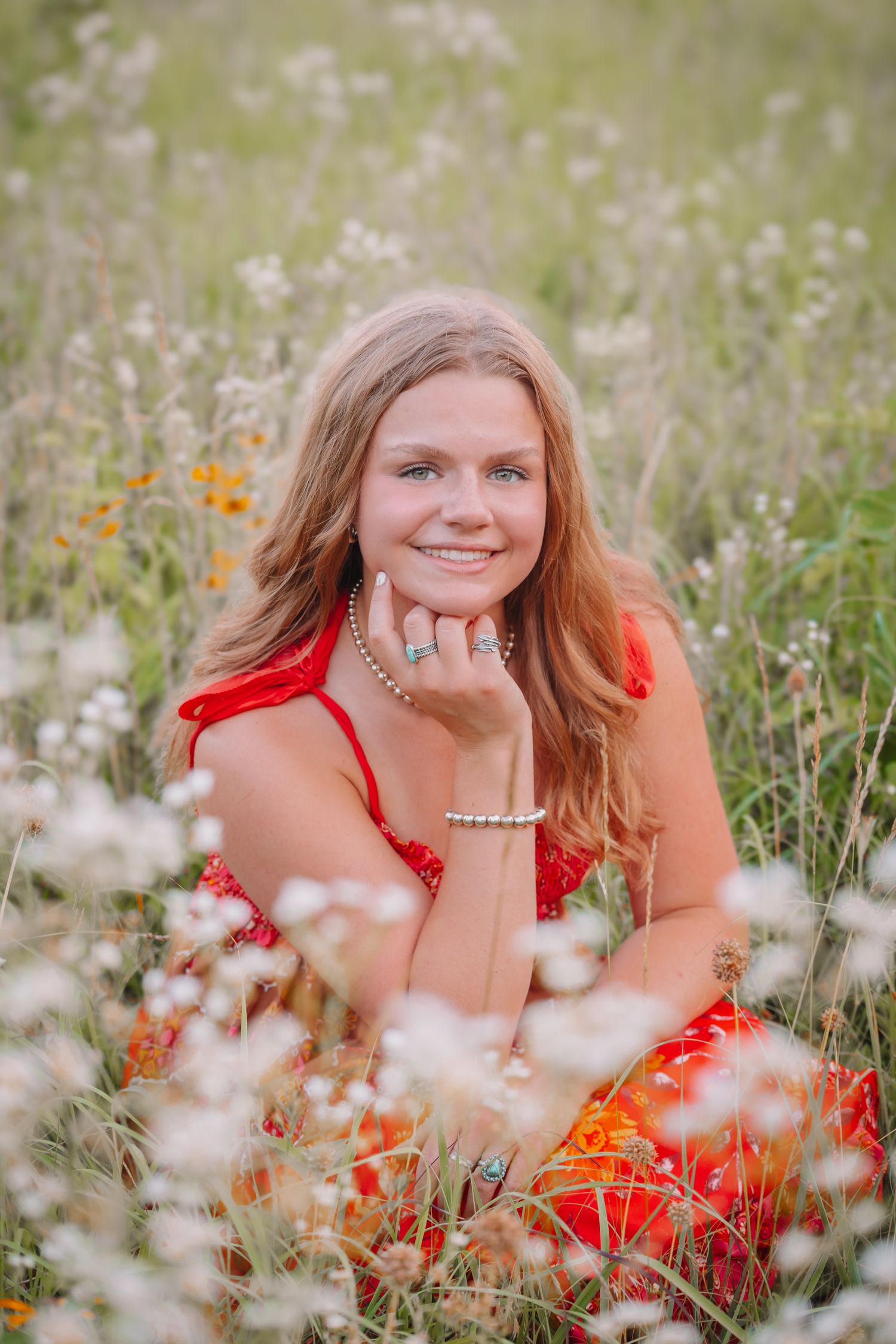 Senior Photos girl Topeka KS Topeka Cedar Crest Green