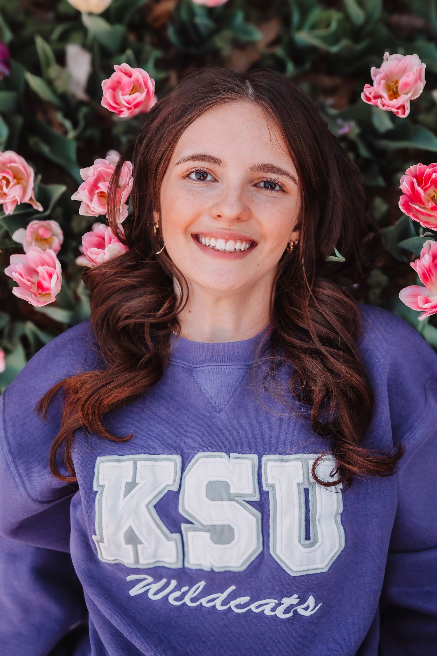 Ted Ensley Gardens Tulip Festival Topeka KS Kansas Senior Photos Girl