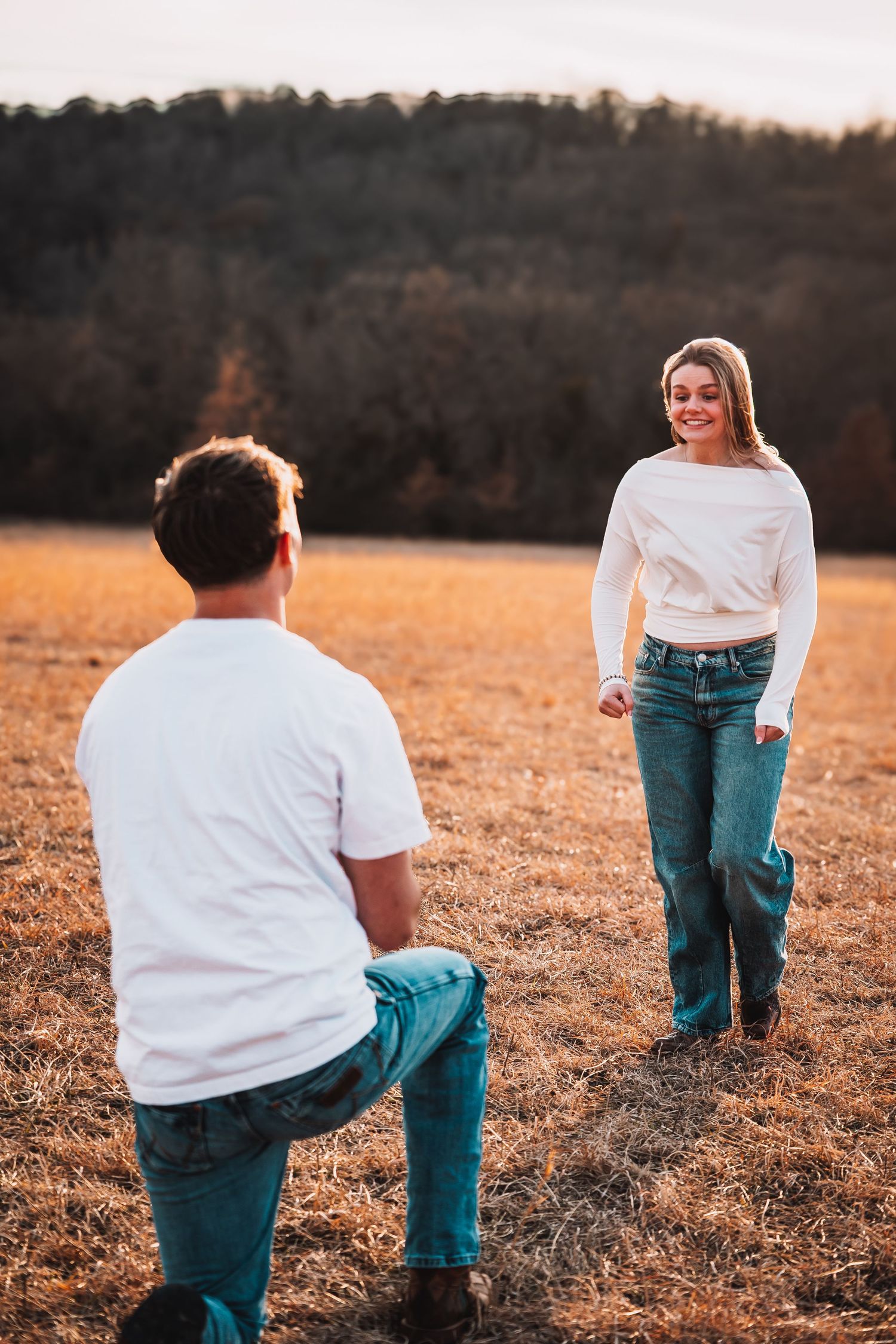 Surprise proposal photos Topeka KS Cedar Crest