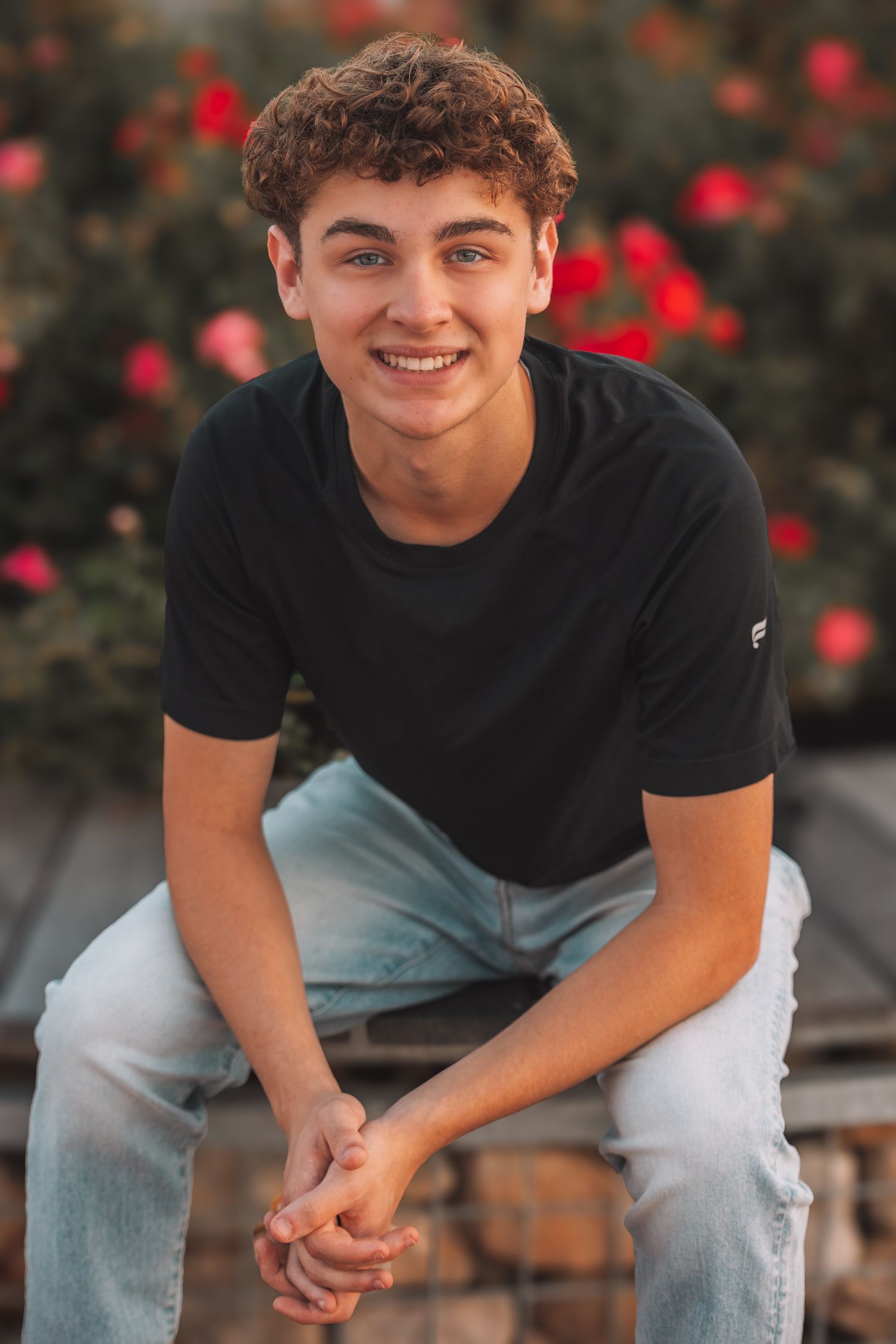Summer senior photos boy Topeka KS Kansas