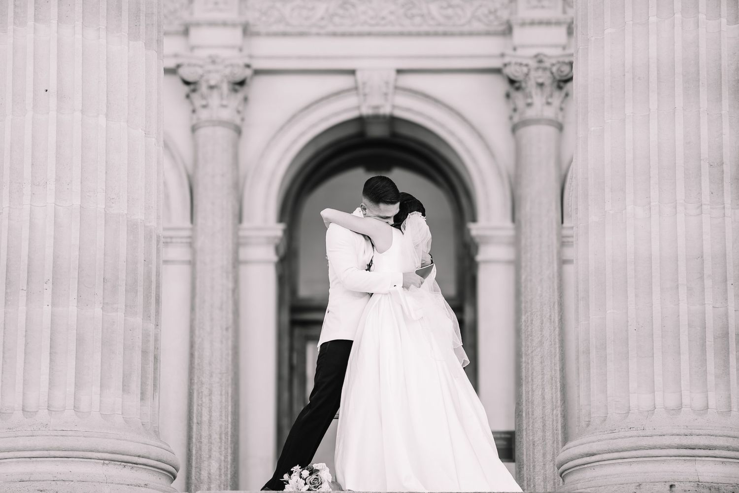 Topeka Capitol Wedding Portraits