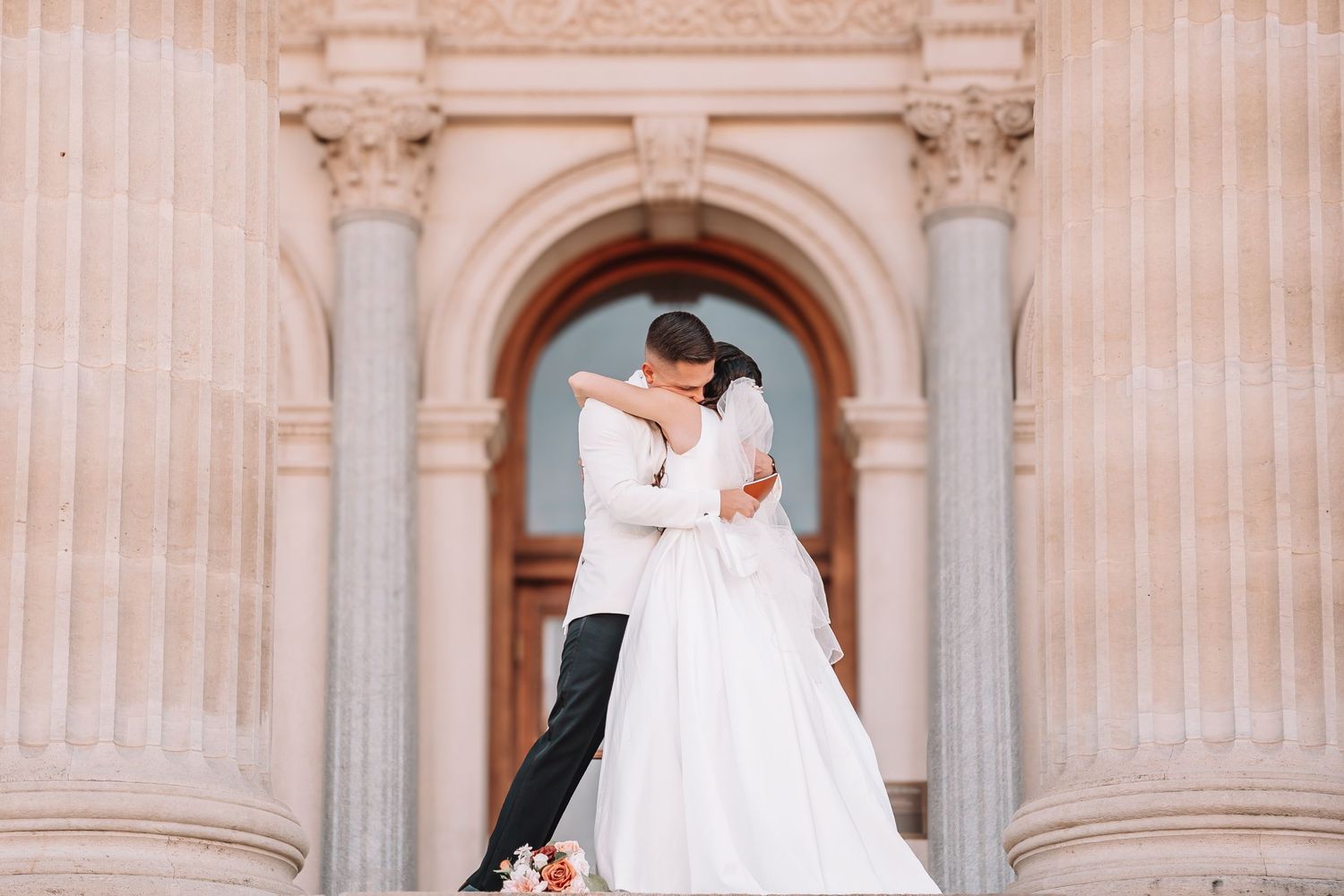 Topeka Capitol Wedding Portraits