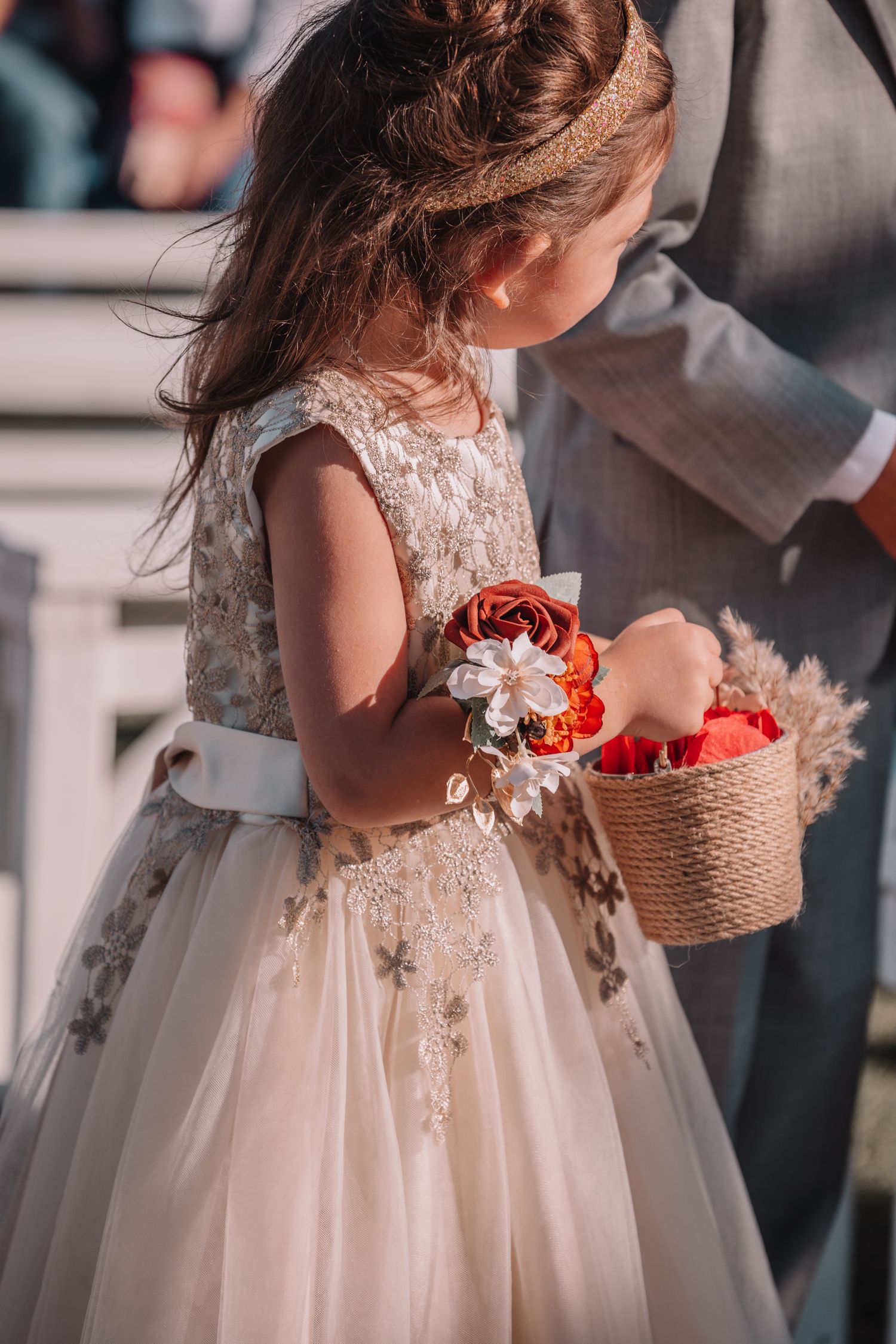 Wedding Ceremony at Willow's Bend. Kansas.