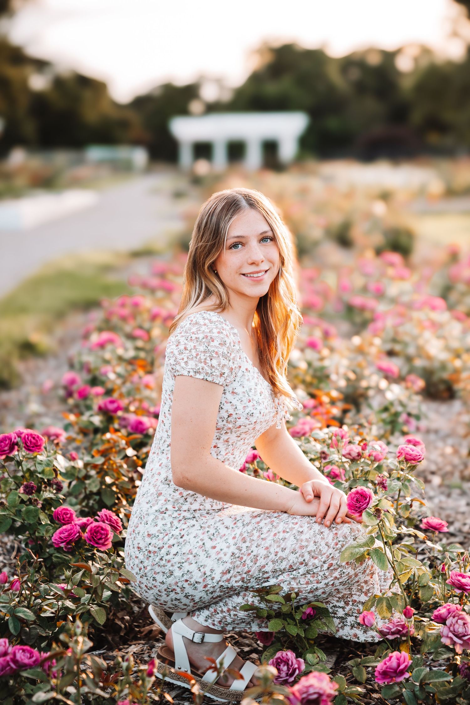 Senior Photo Reinisch Rose Garden Topeka, KS Abeni Rene Photography