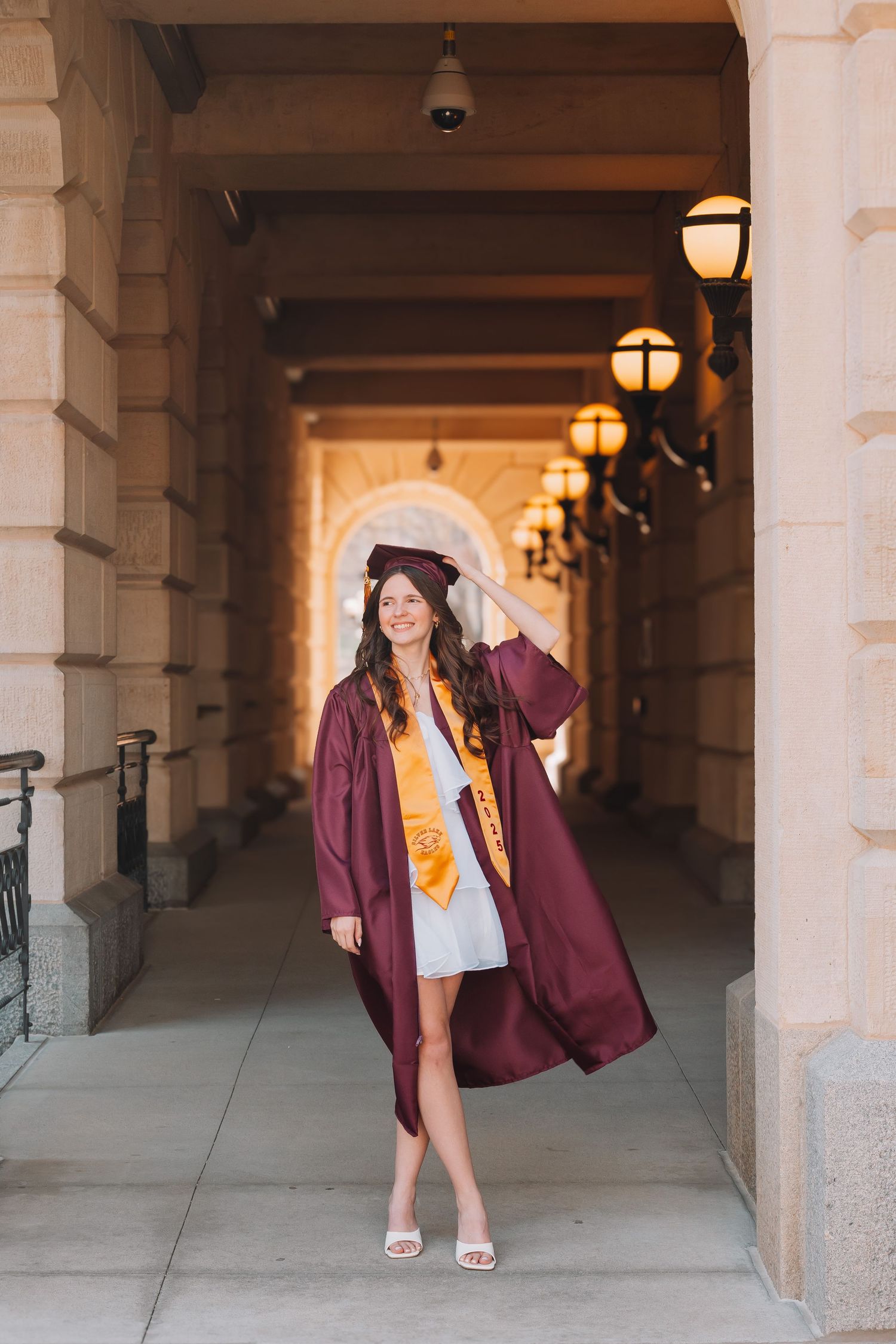 Topeka KS Kansas Capitol Cap and Gown photos Graduation photos Silver Lake.