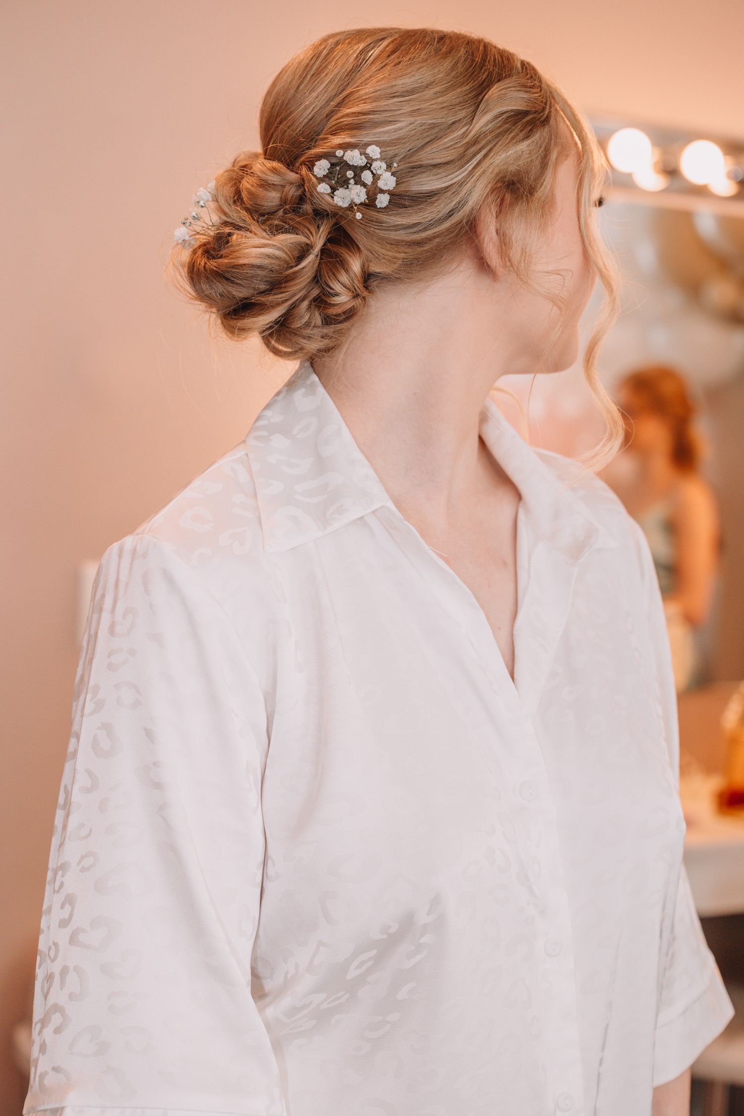 Wedding Details Sentimental in  Topeka, Kansas at the Brownstone -  Bride getting ready for wedding.