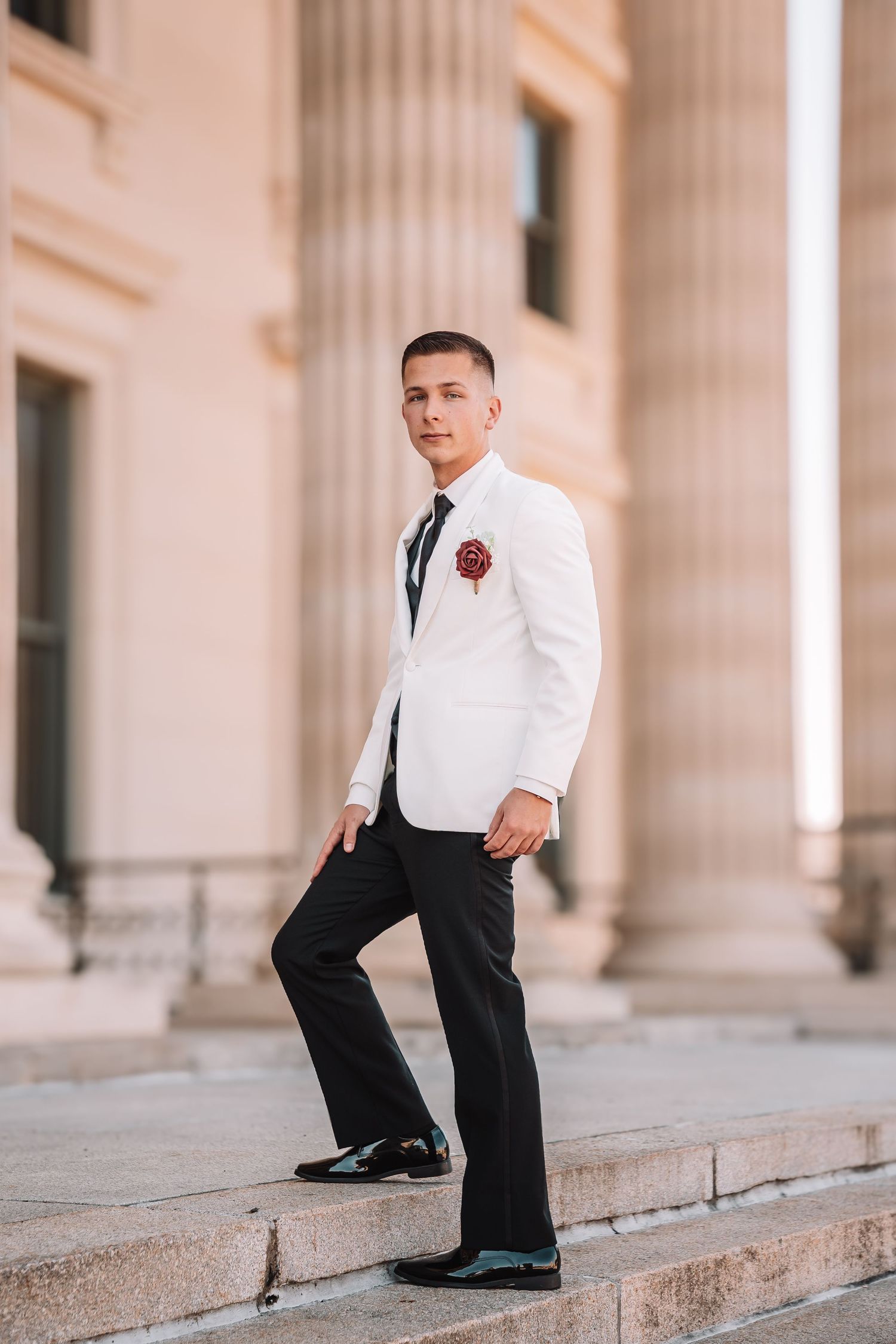 Topeka Capitol Wedding Portraits