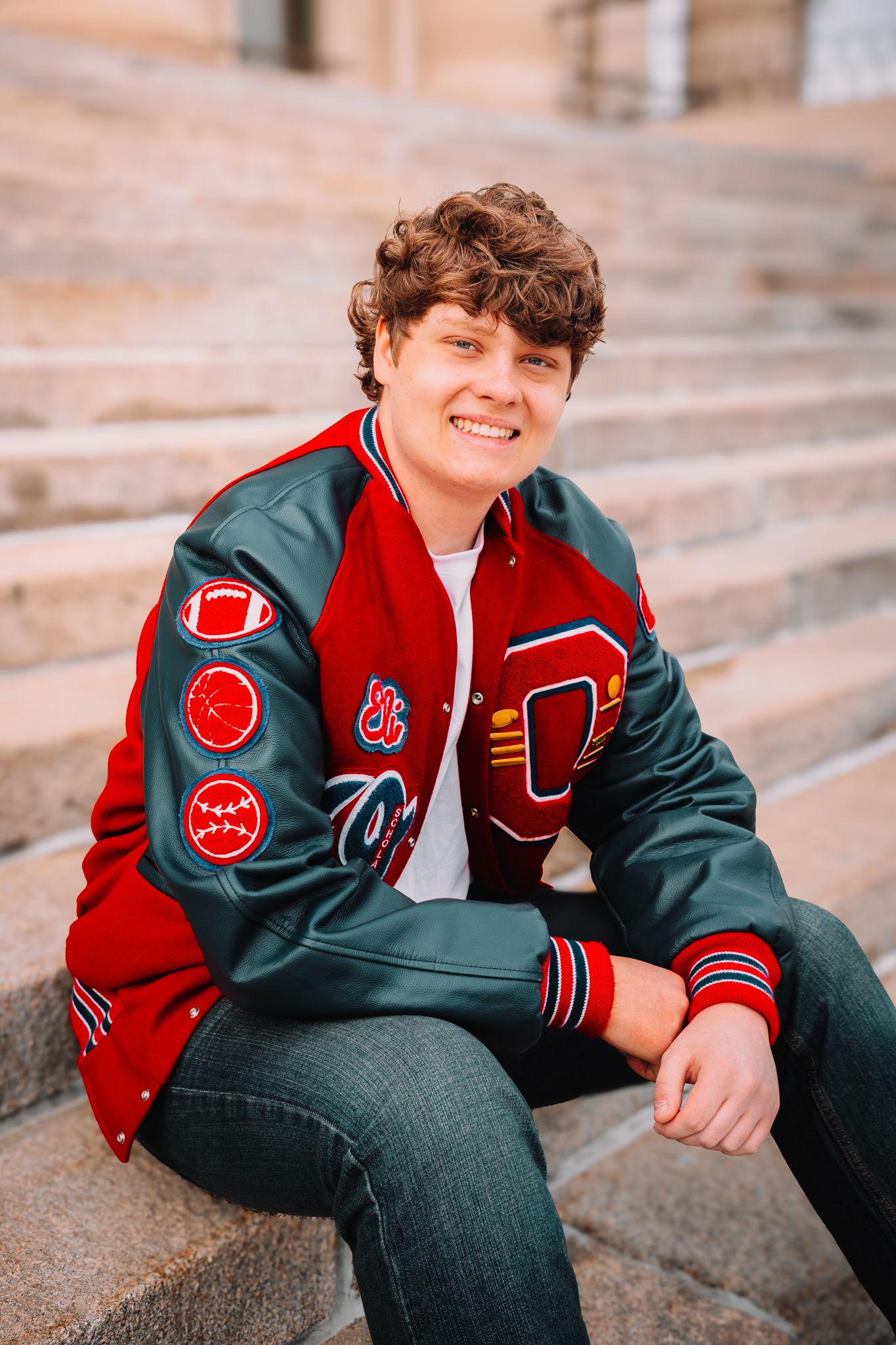 Summer senior photos boy Topeka KS Kansas