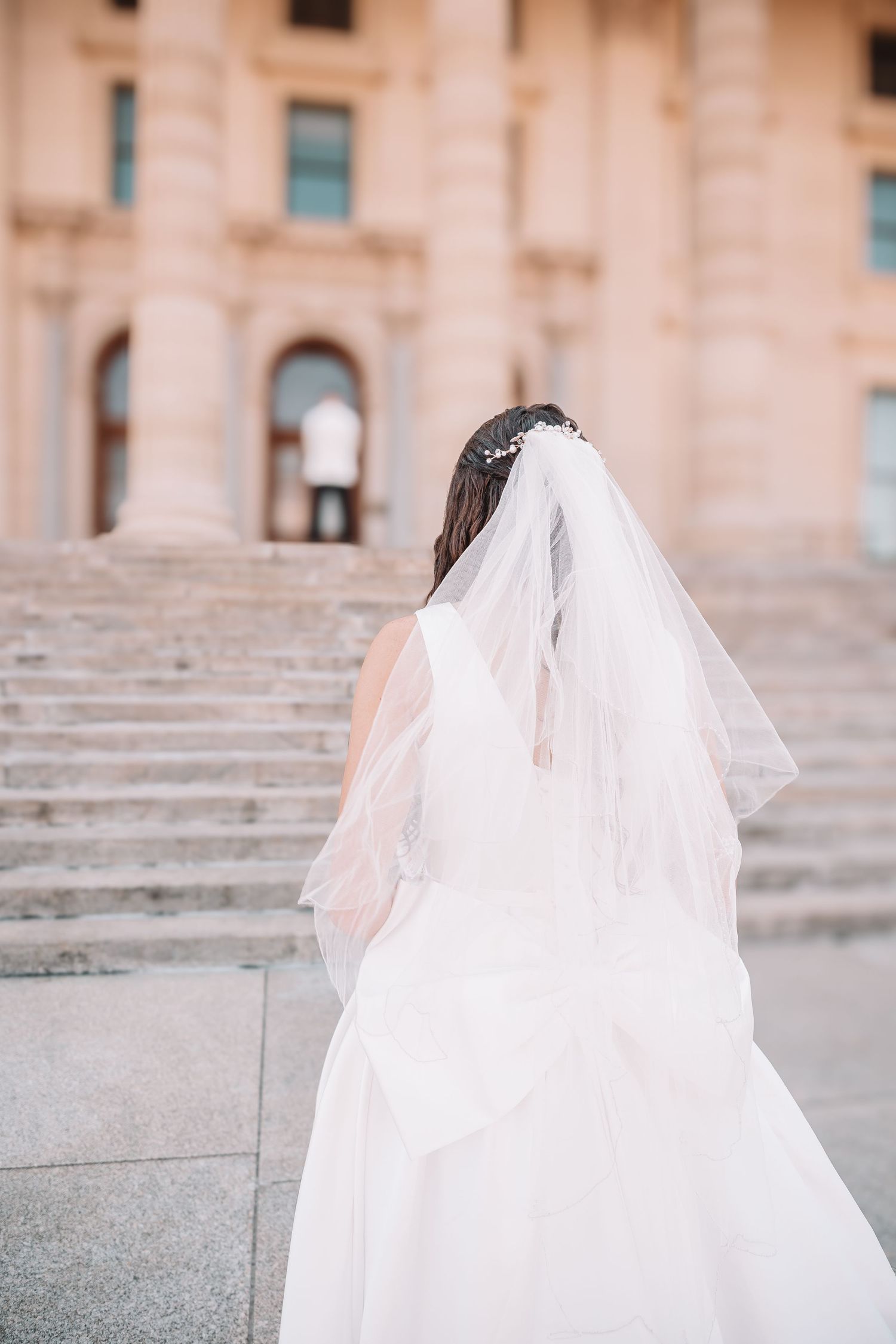 Topeka Capitol Wedding Portraits