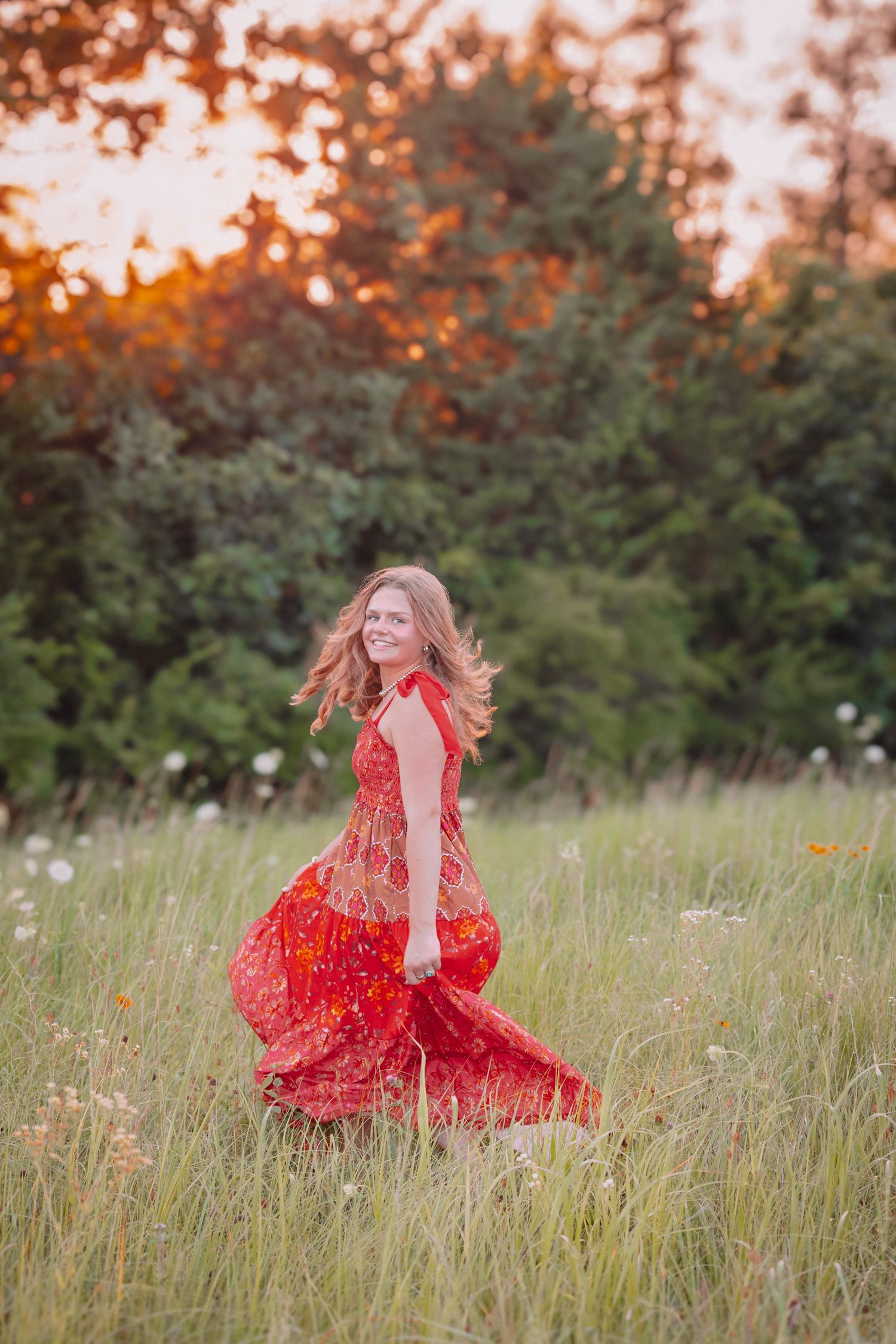 Senior Photos girl Topeka KS Topeka Cedar Crest Green