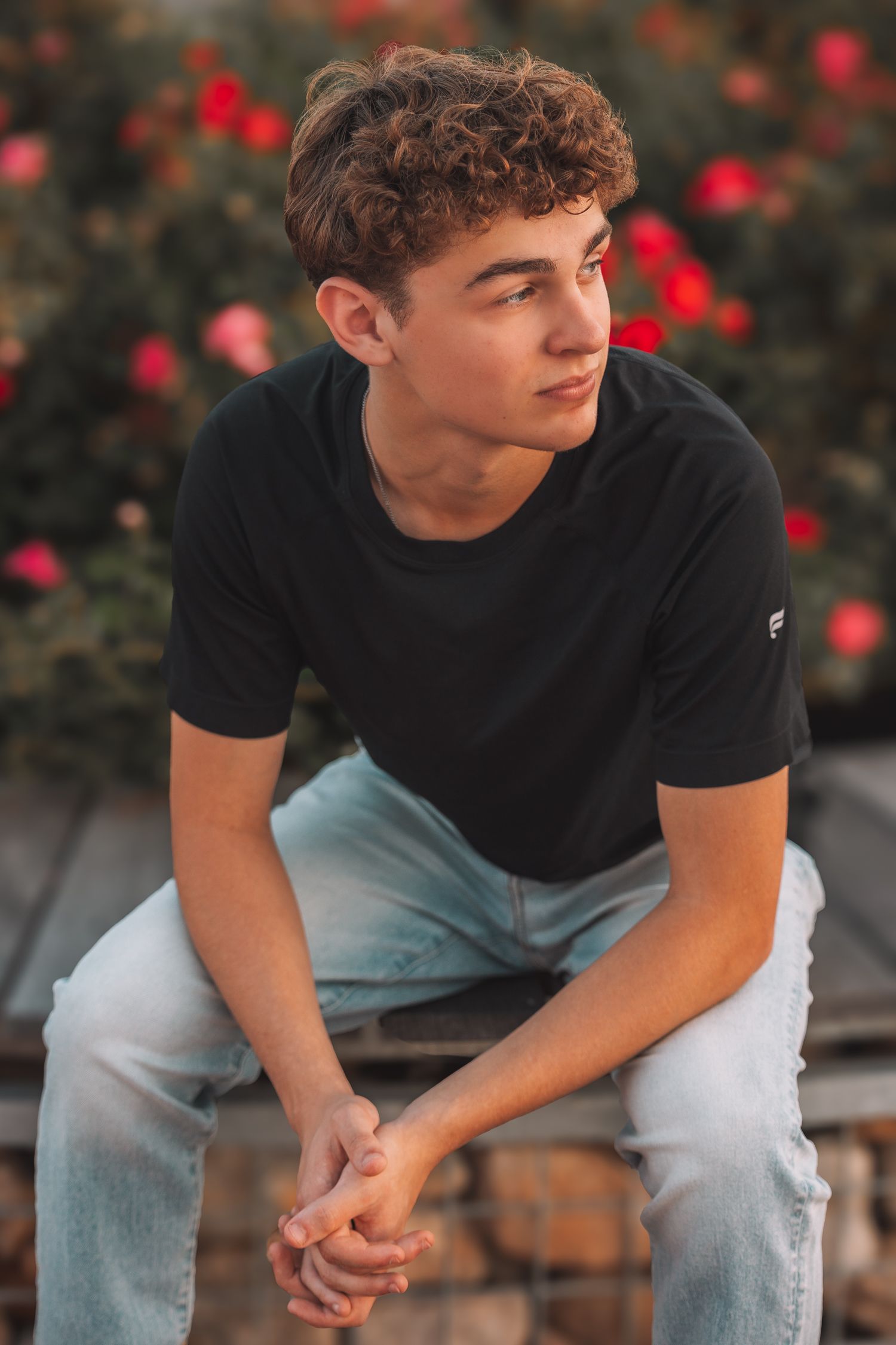 Summer senior photos boy Topeka KS Kansas