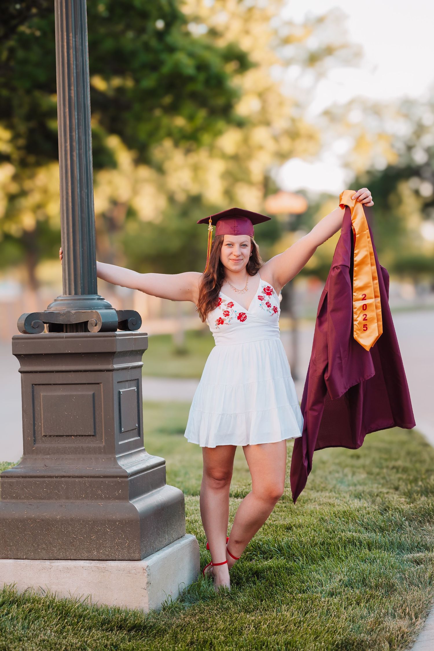 Cap and Gown Graduate Photos Topeka KS Kansas Capitol
