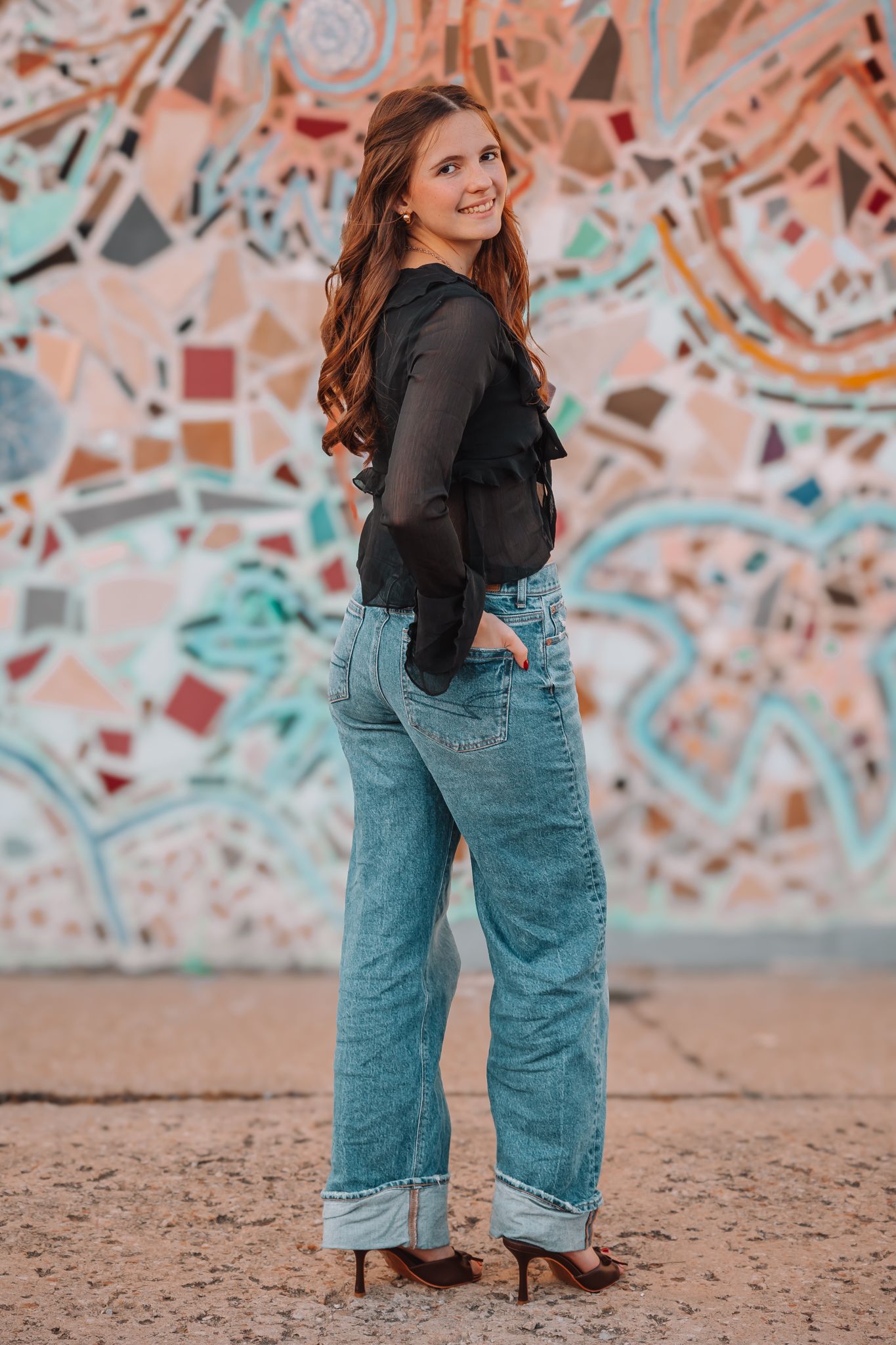 Fall senior photos girl Topeka KS Kansas NOTO