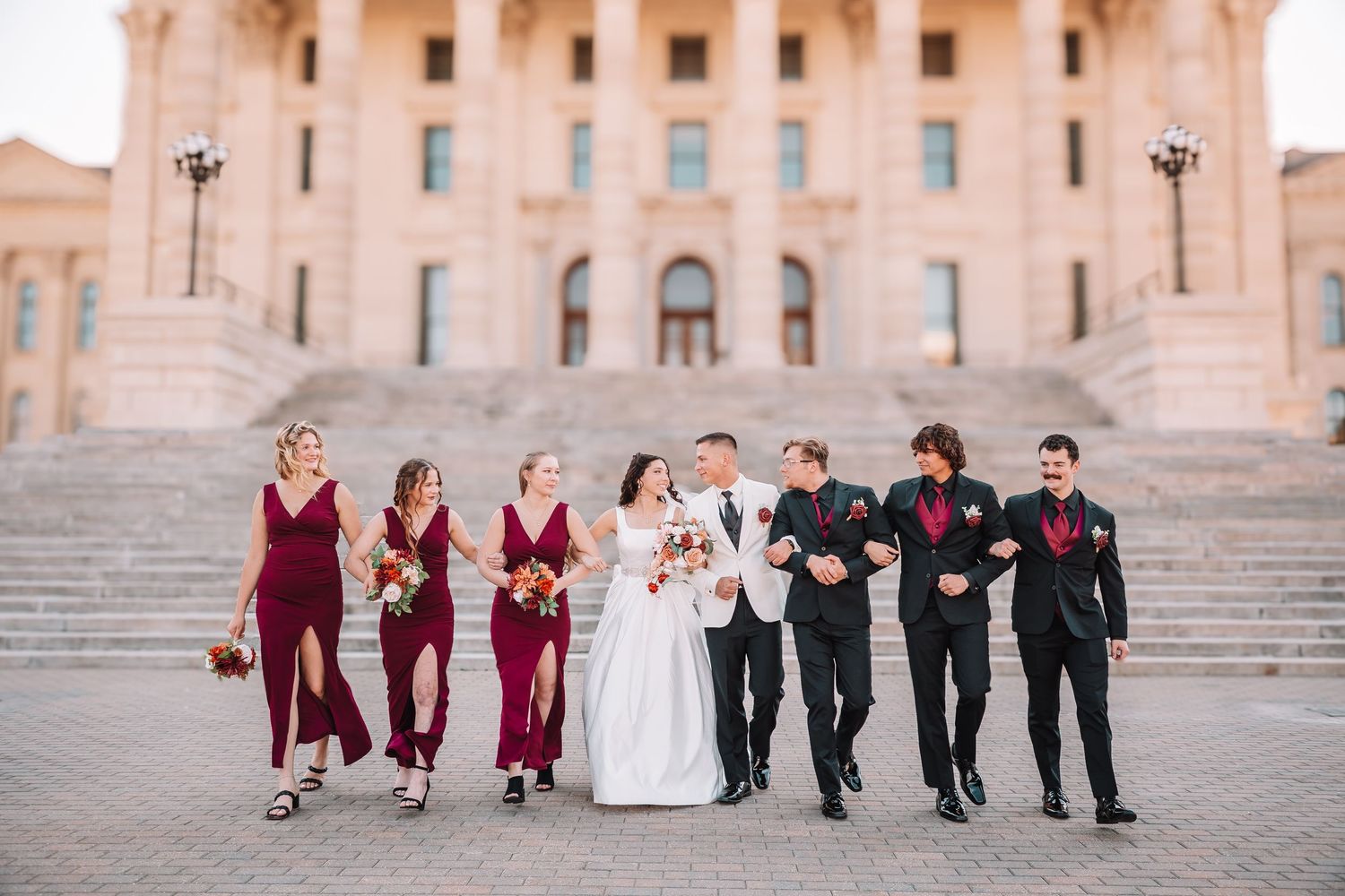 Topeka Capitol Wedding Portraits