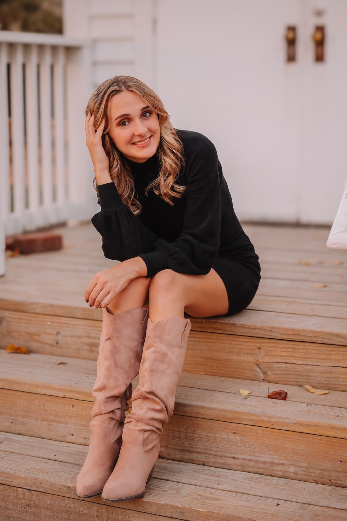 Fall senior photos girl Topeka KS Kansas