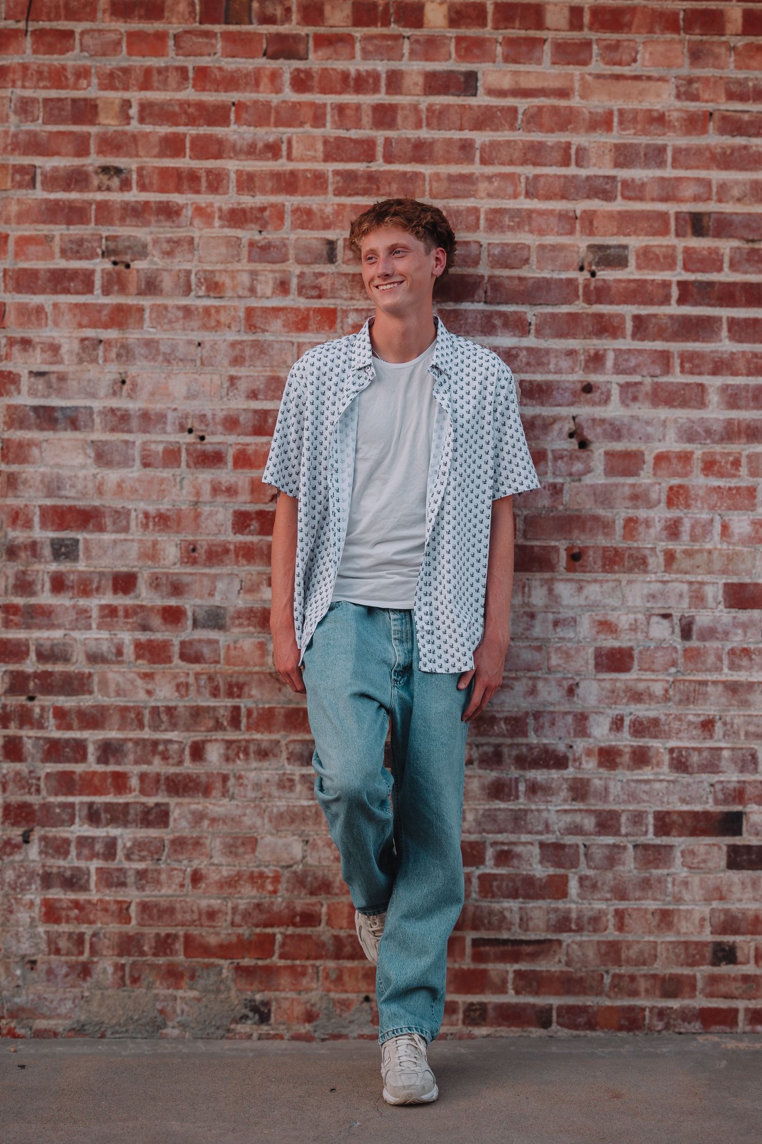 summer senior photos boy Topeka KS Kansas Topeka High School
