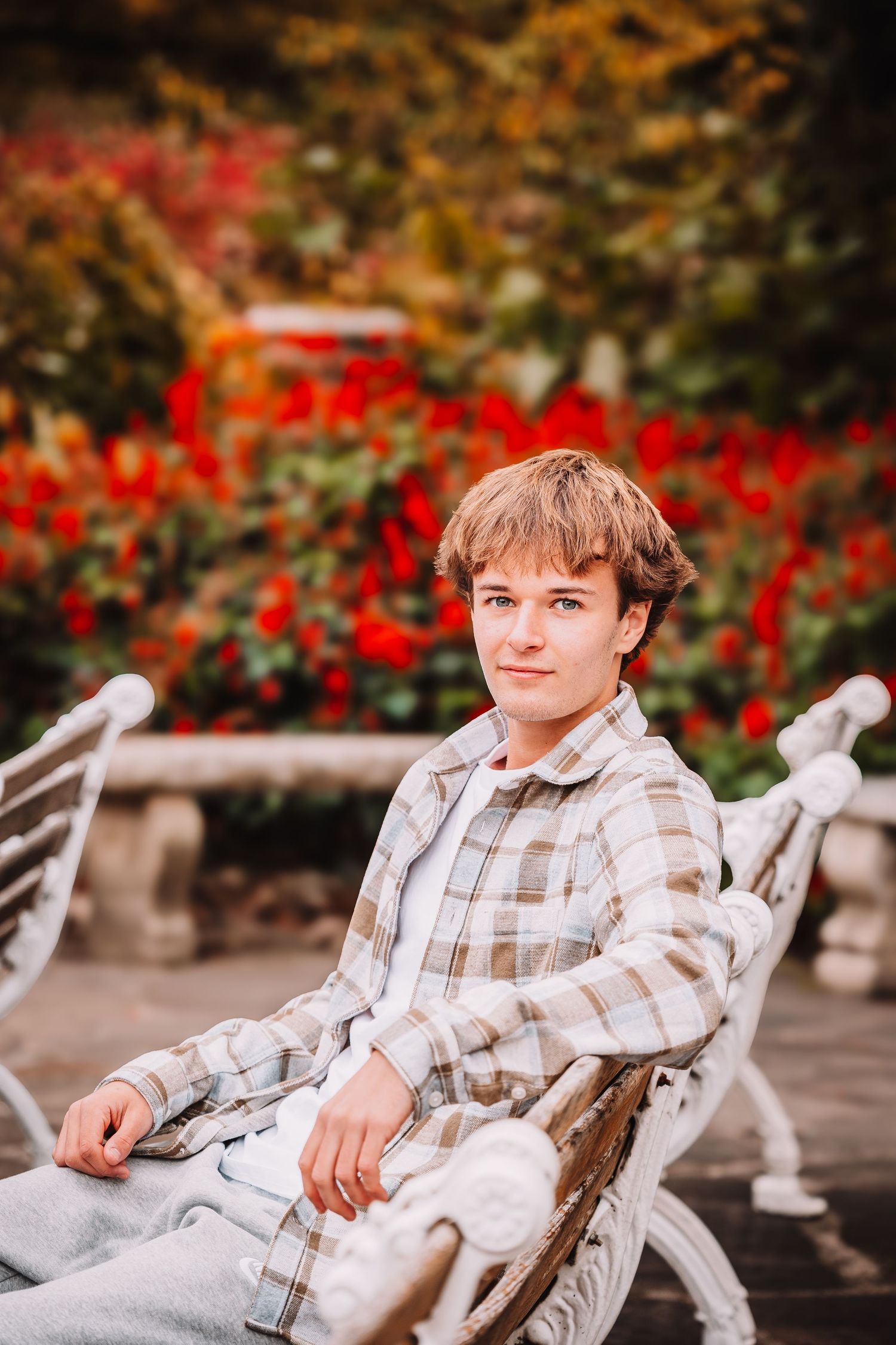 Senior Photo boy Ward Meade Fall
