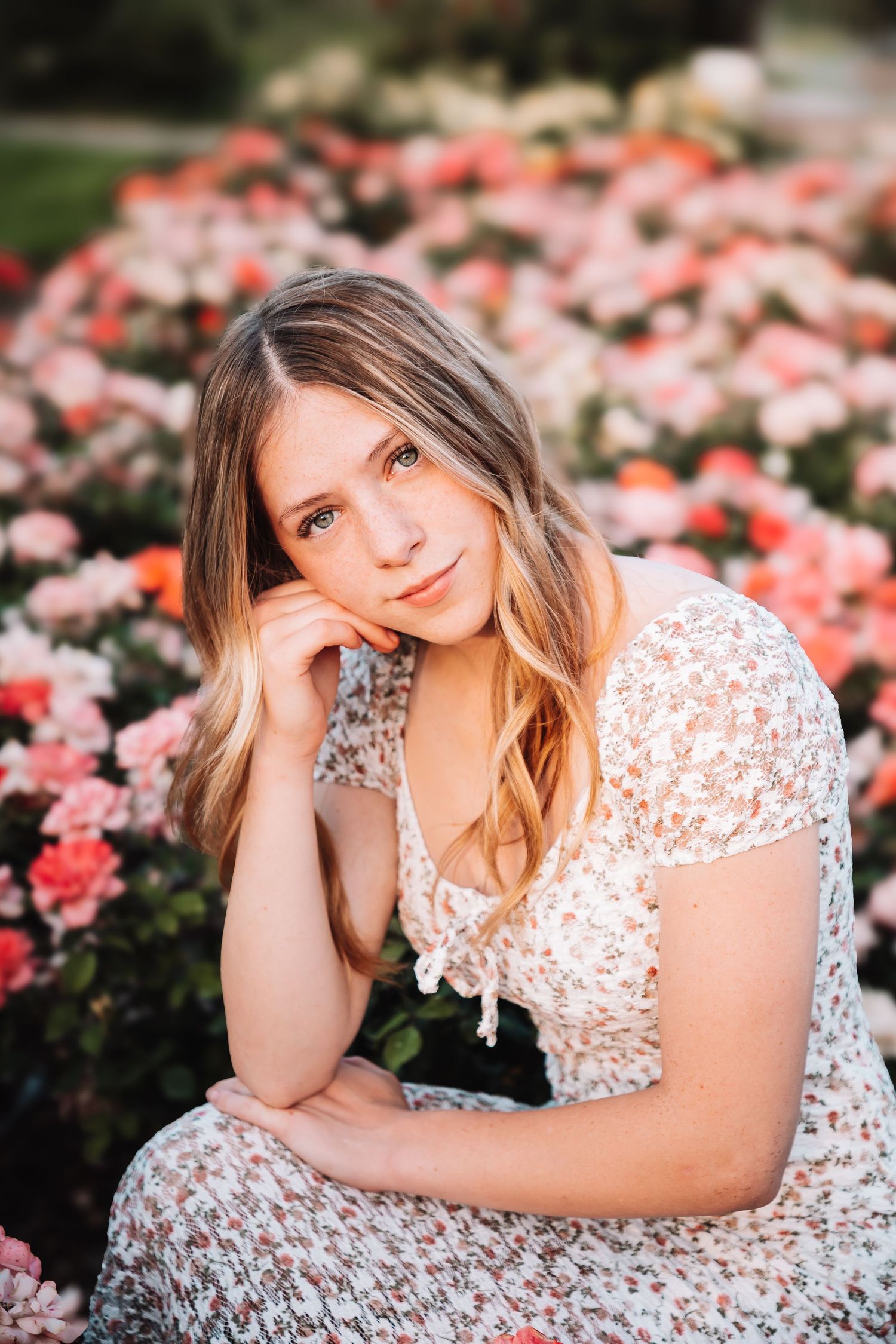 Senior Photo Reinisch Rose Garden Topeka, KS Abeni Rene Photography