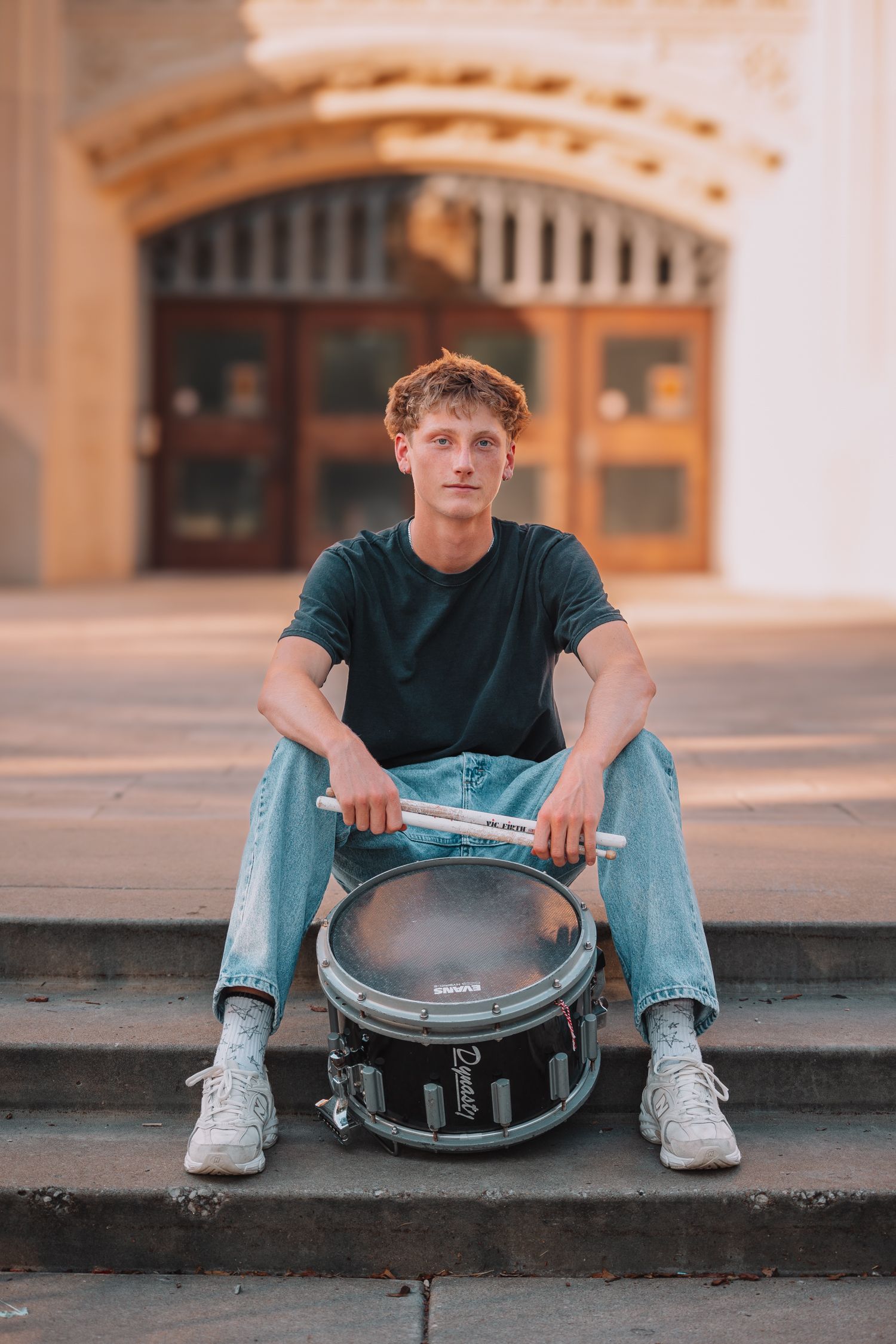 summer senior photos boy Topeka KS Kansas Topeka High School
