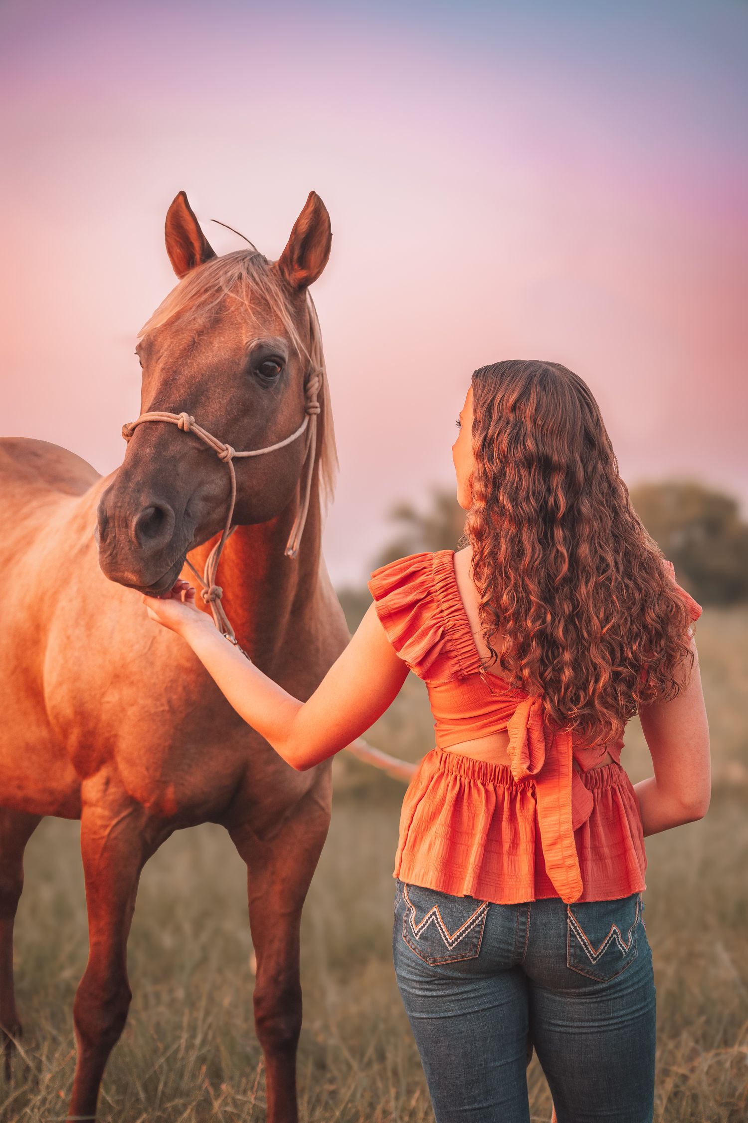 Summer senior photos girl country Topeka KS Kansas