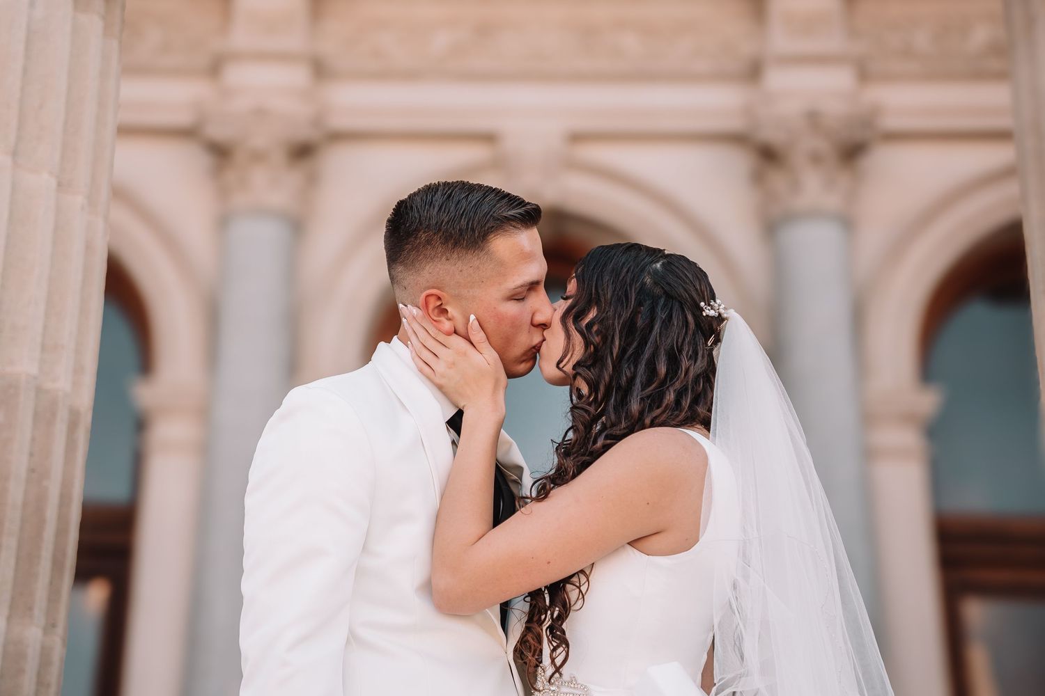 Topeka Capitol Wedding Portraits