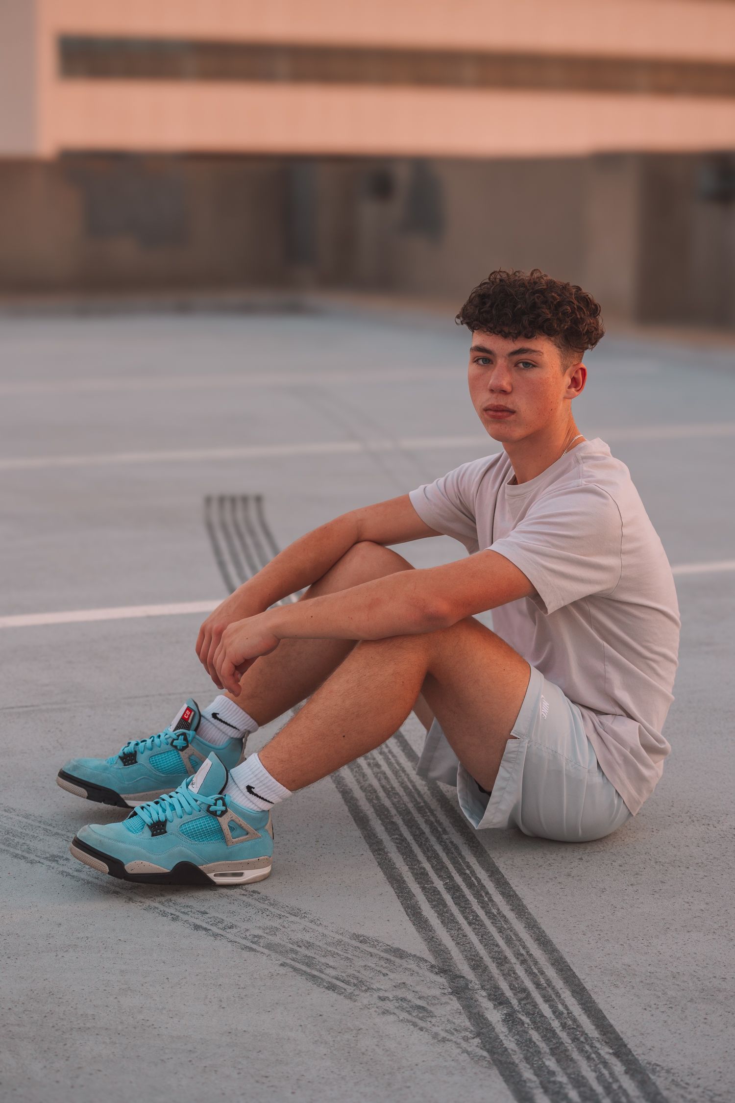 boy senior photos Topeka KS Kansas rooftop