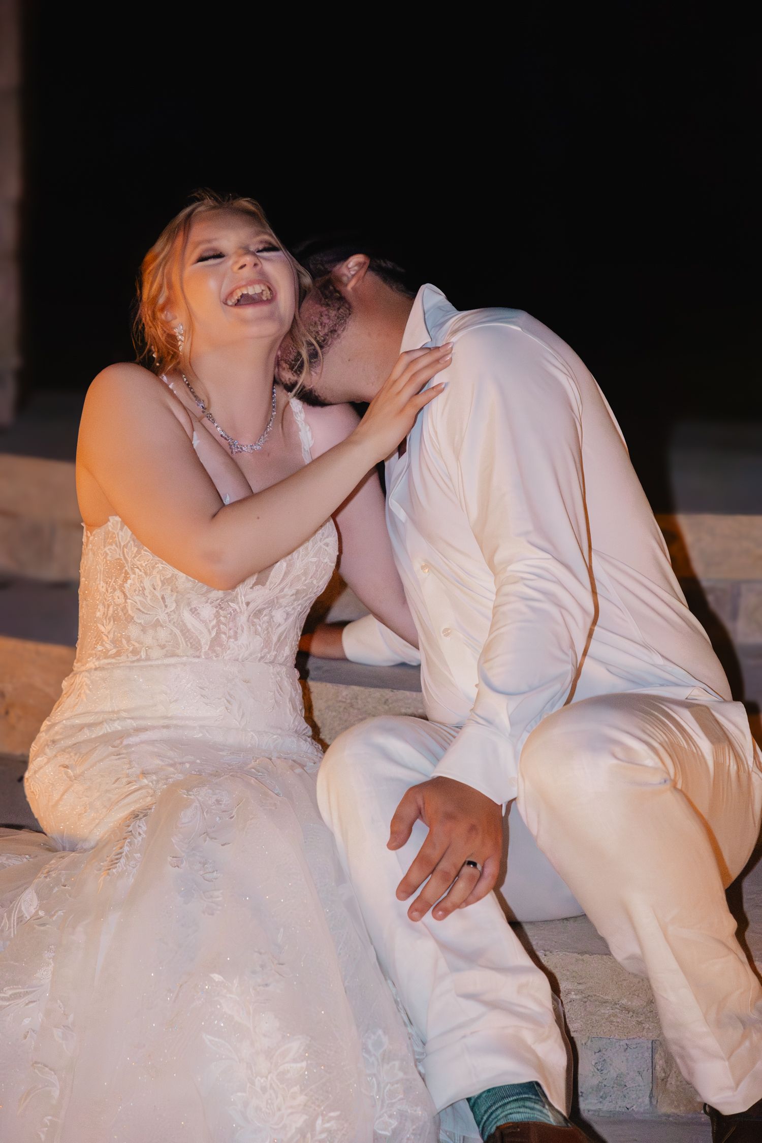 Romantic Wedding Photos - Bride and Groom, The Brownstone