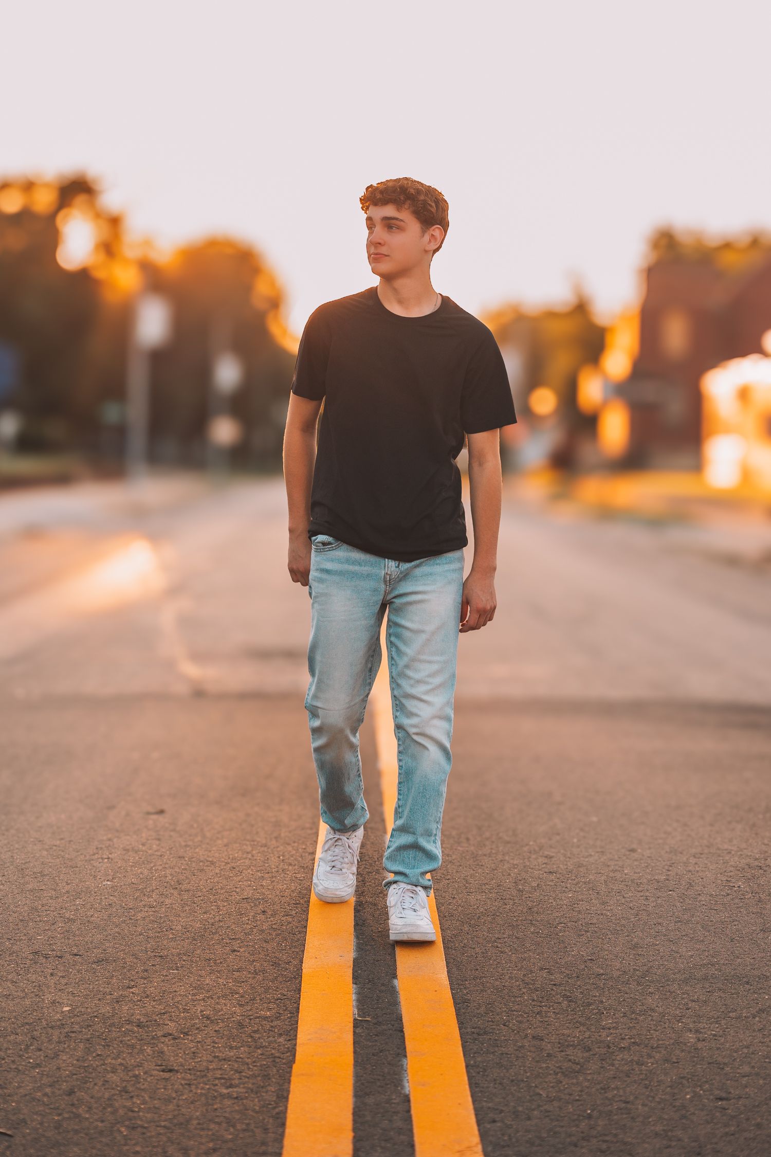 Summer senior photos boy Topeka KS Kansas